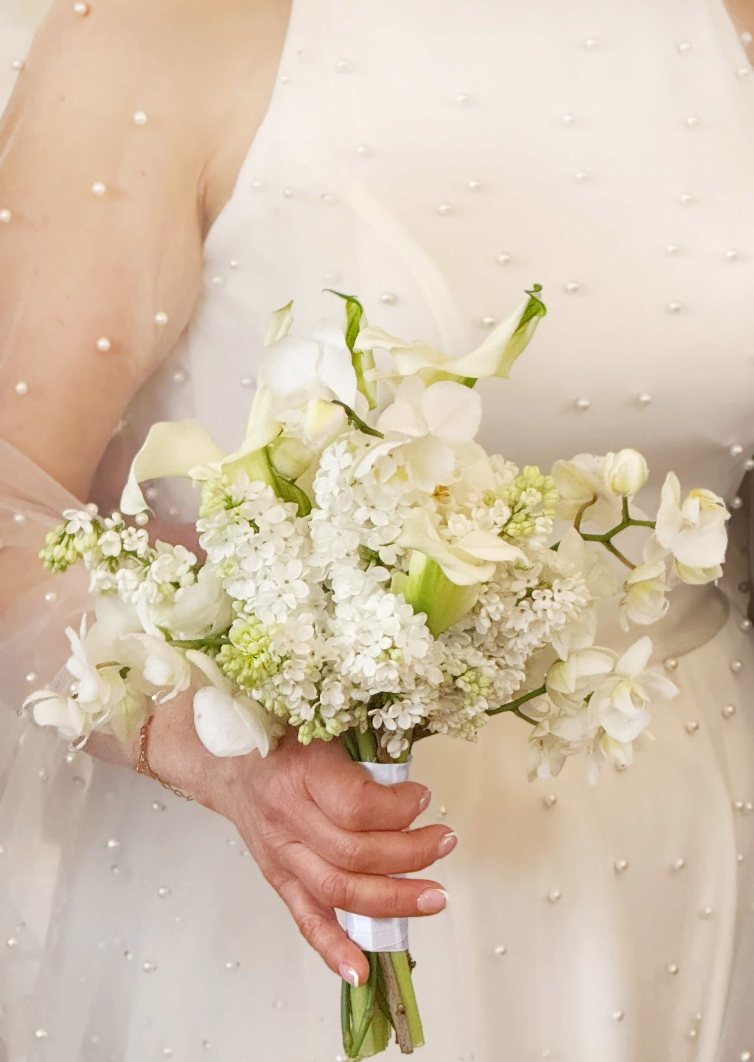 Līgavas pušķi baltos toņos. Event design, decoration, floristry, gift, Irina Novika, Riga, Latvia