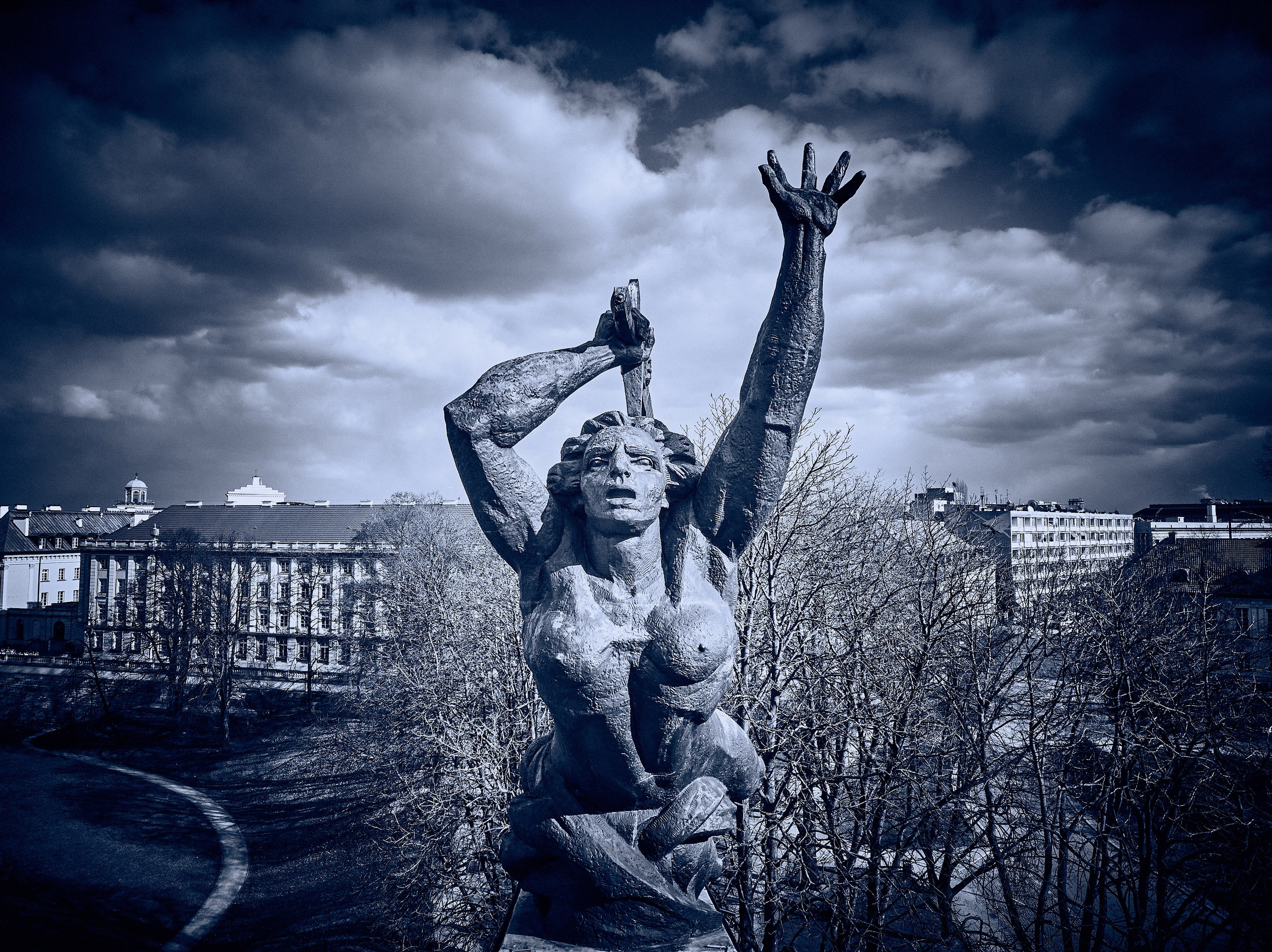 Lotnicza dronowa fotografia Warszawy - Miasto widziane z lotu ptaka. Андрей Шипилов — Фотография & Видеография