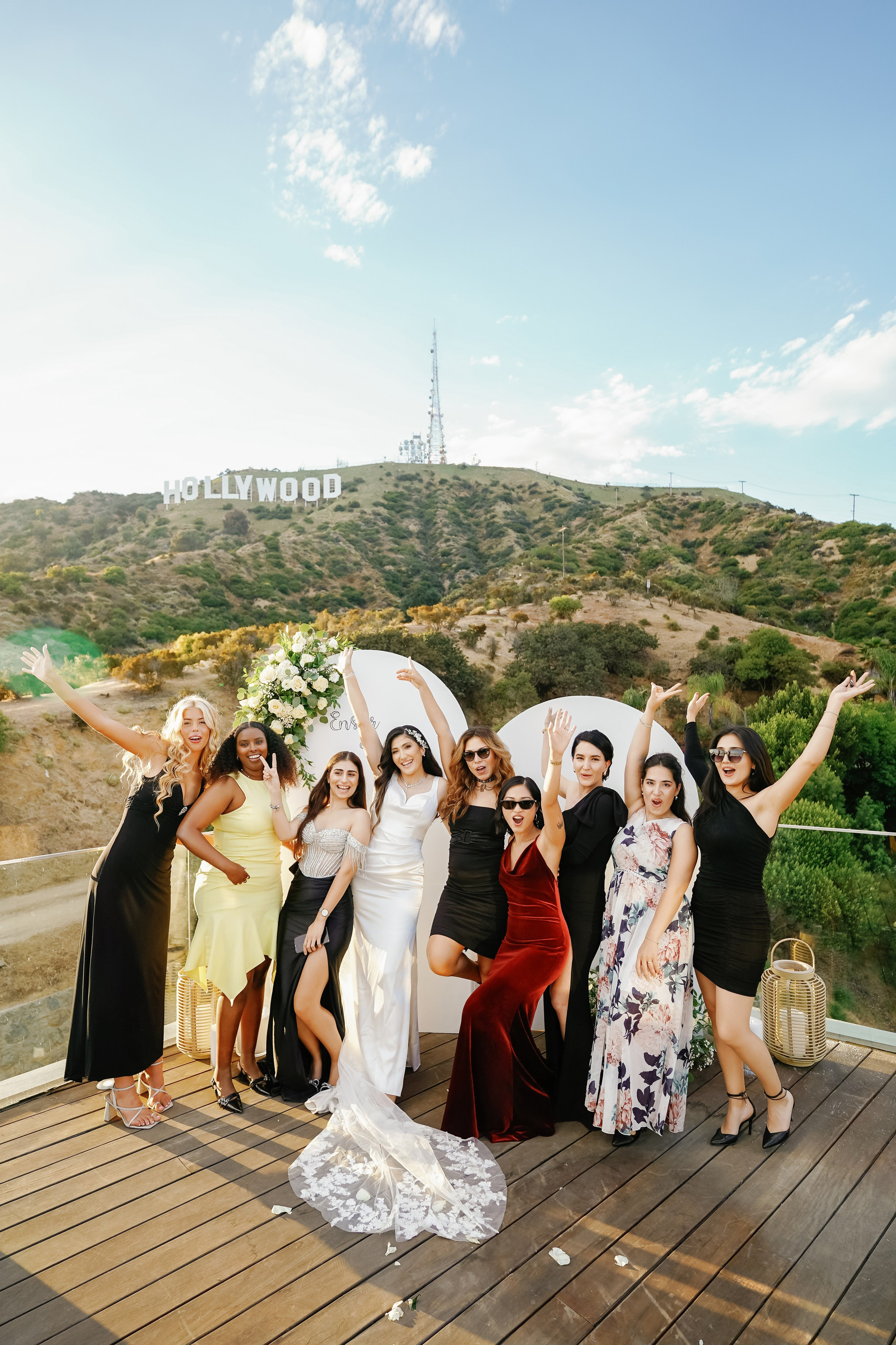 Wedding at the Hollywood Sign Venue, Los Angeles, California. Wedding Photography & Videography Team in California, Los Angeles, San Francisco, San Diego and Travel