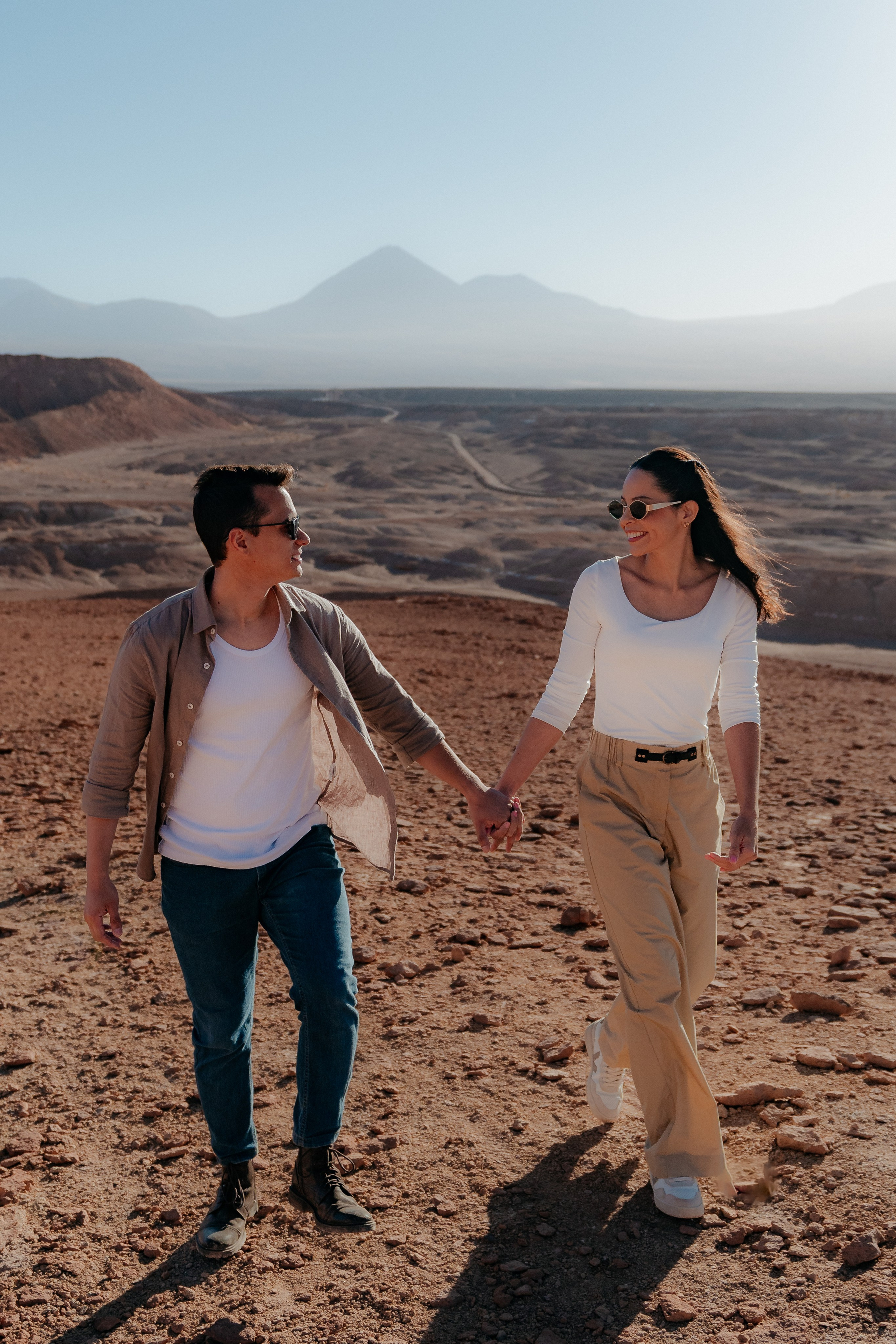 Sessão casual no Vale dos Cogumelos. Fotógrafo em San Pedro de Atacama