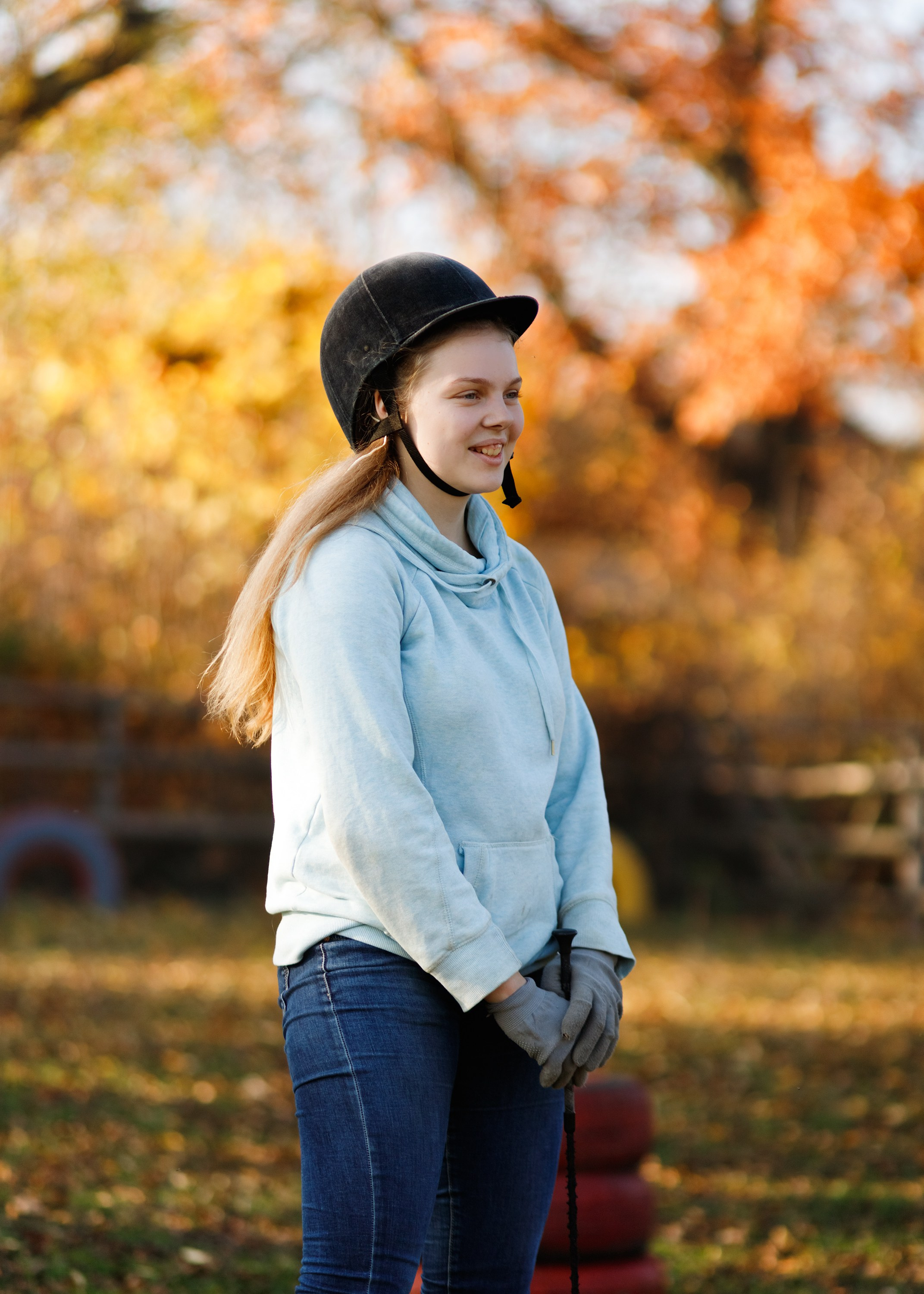Autumn equestrian training. Kaja | fotograf psów we Wrocławiu