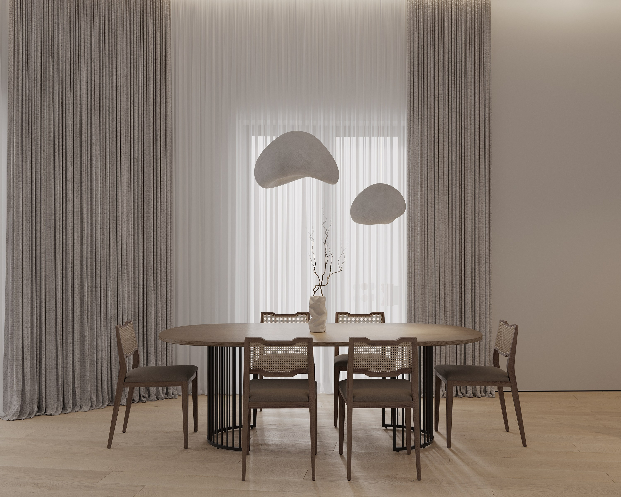 Wooden minimalizm. Simple Archs — high quality visualizations for your interior projects