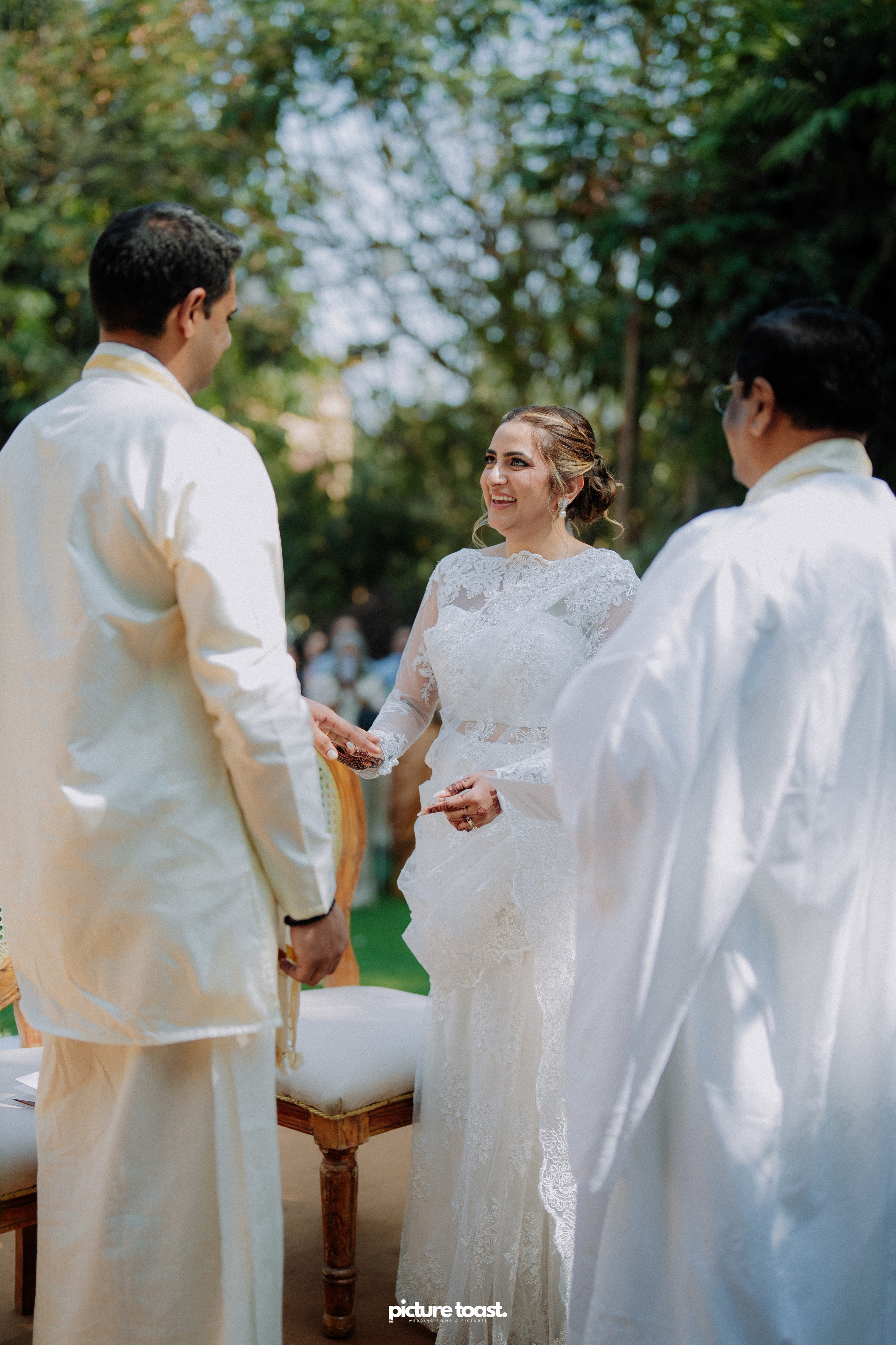 Blessing of Rajiv & Aashna. Fine art Wedding Photographers in India & Canada
