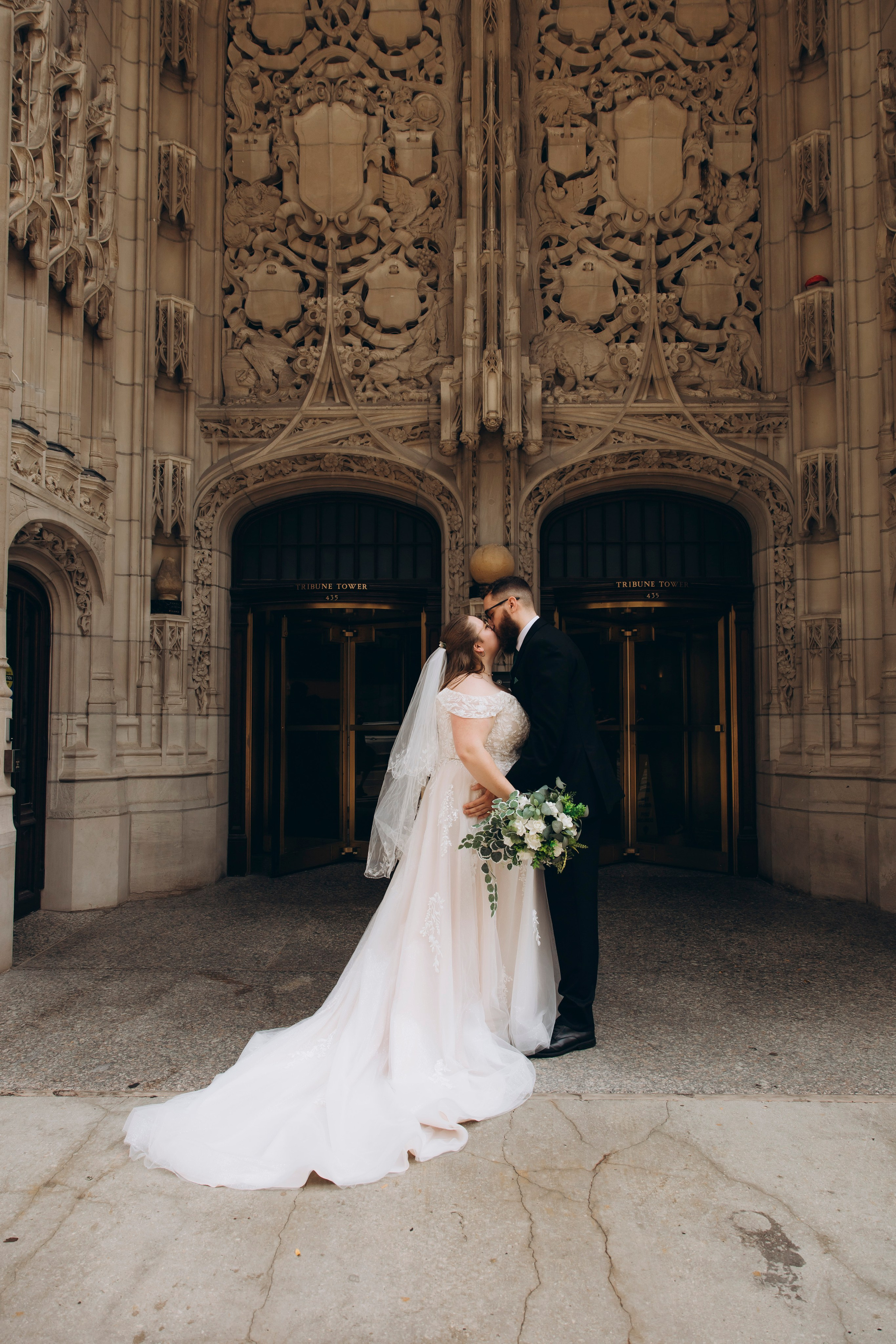 Chicago wedding photography with city views and natural emotions