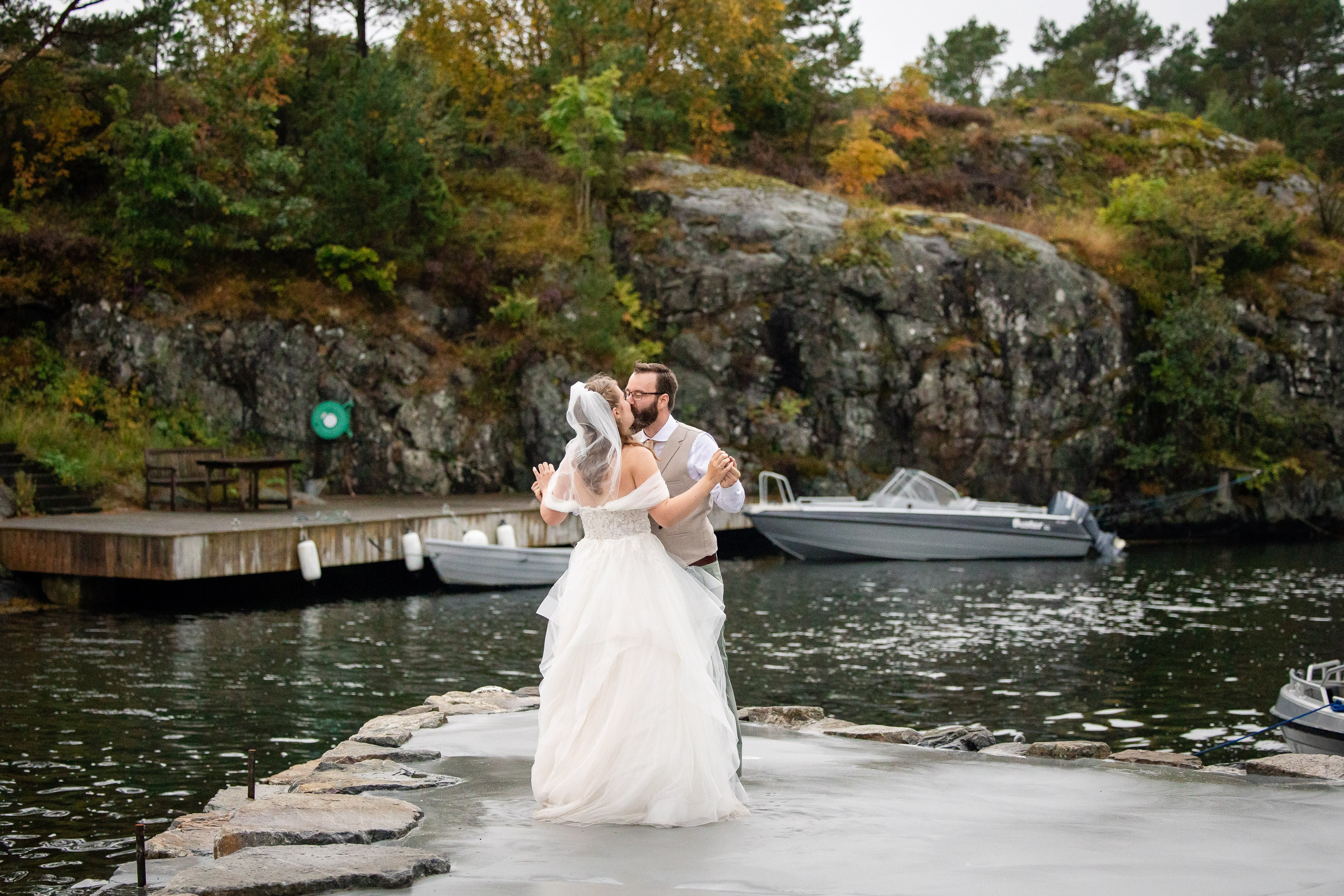 Bryllupsfotografering på Tromøya i Arendal. Bryllupsfotograf i Oslo og Rogaland — Meisal Media