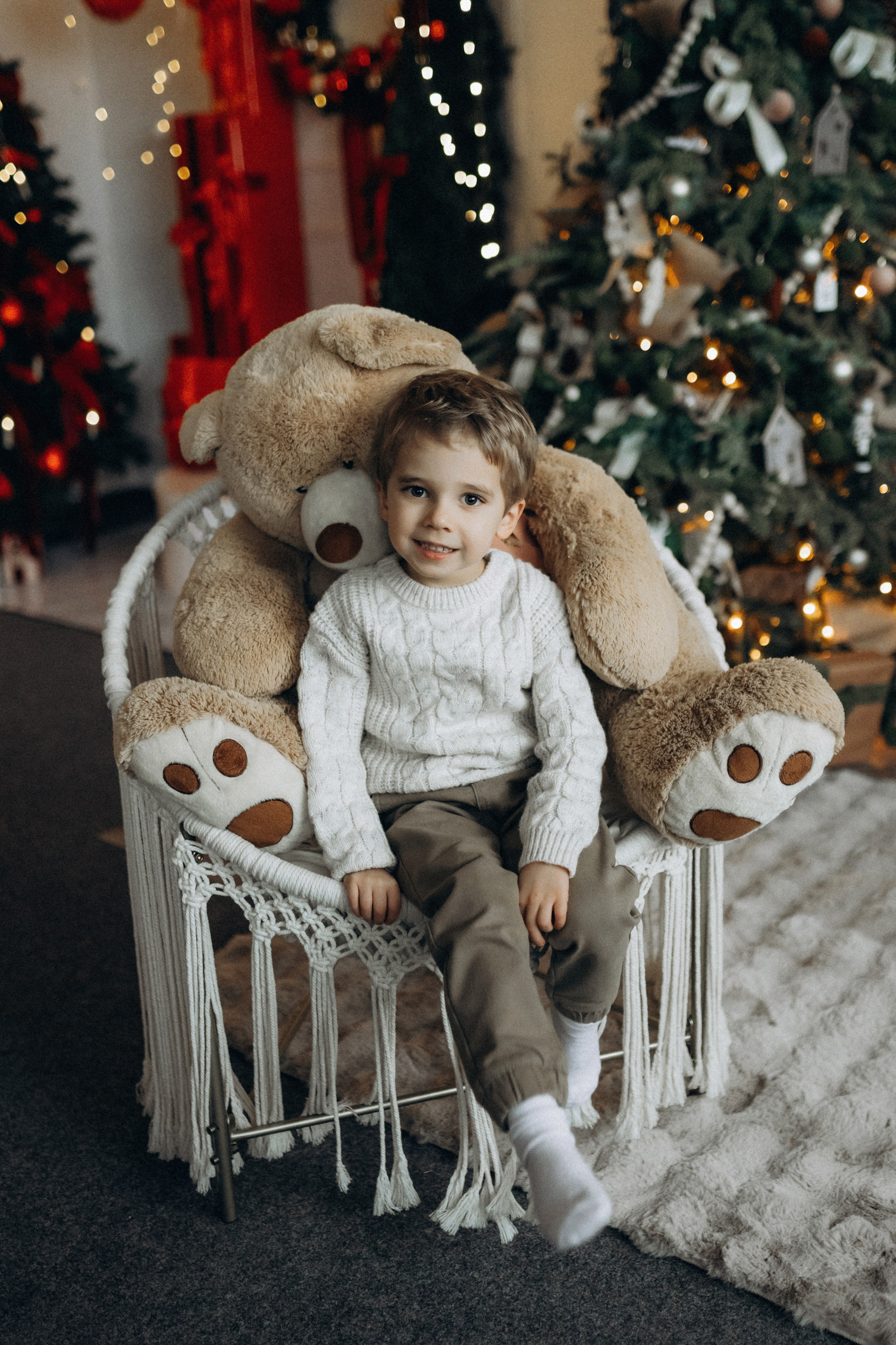 Новогодняя фотосессия в студии. Семейный фотограф Лейпциг, Германия