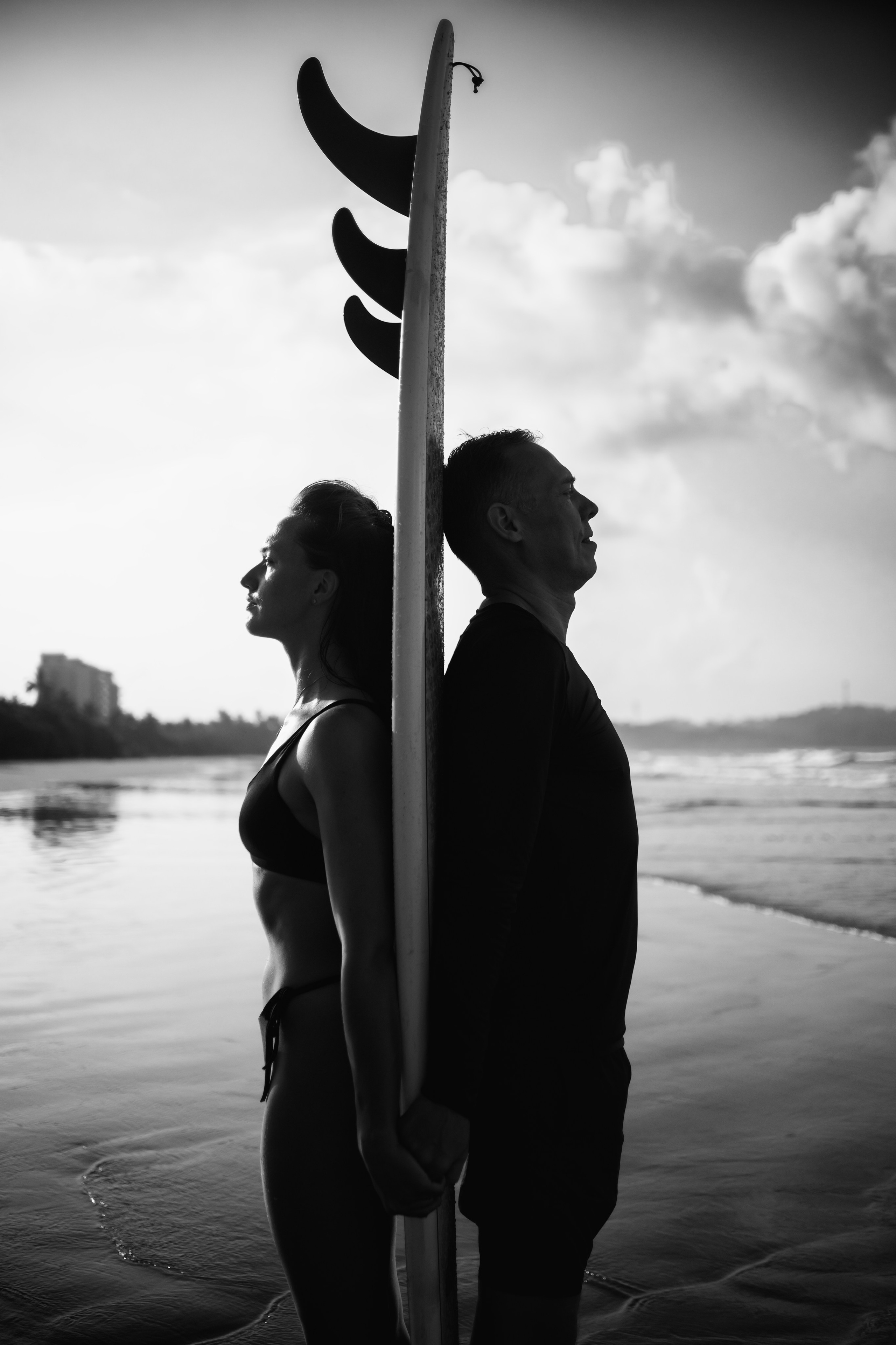 Surf couple | BW