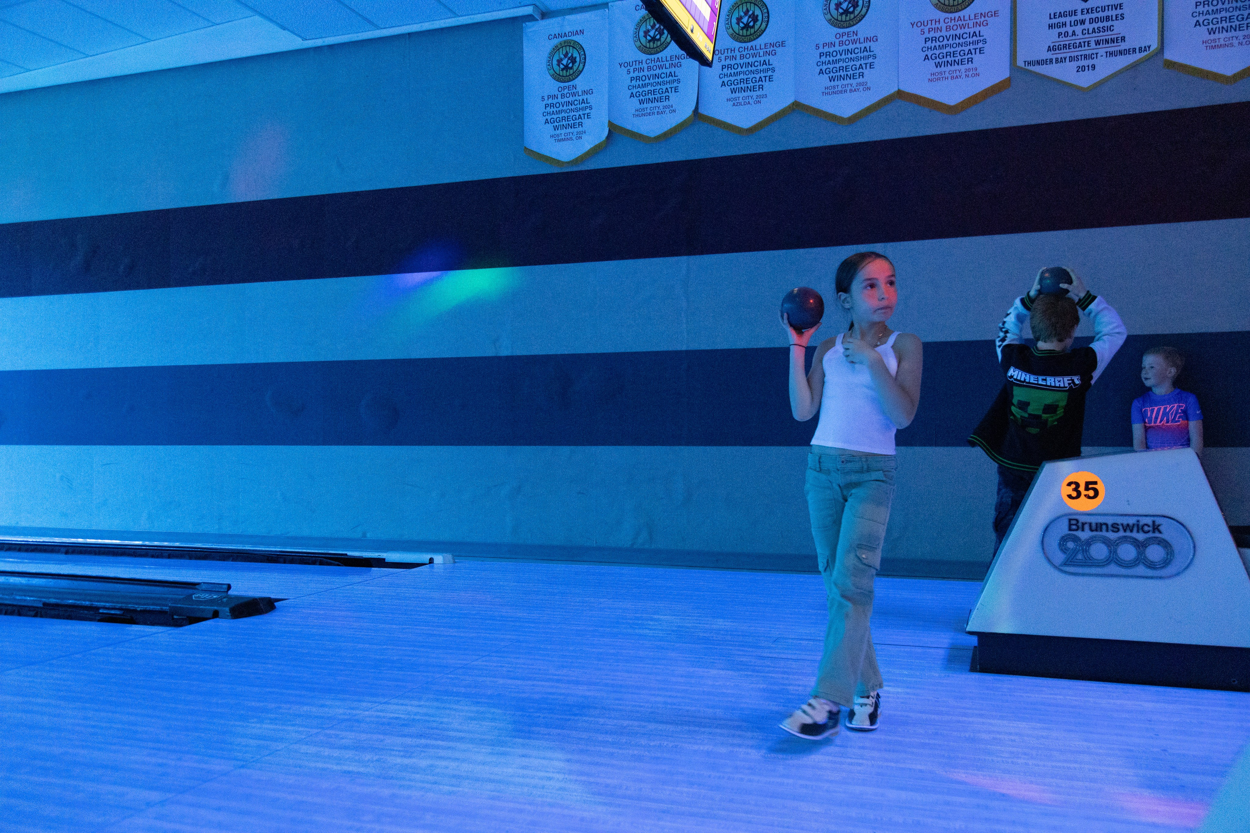 Alex LaCasse’s 8th Birthday at Mario’s Bowl 2025. Toronto Portrait Photographer Lena Lac
