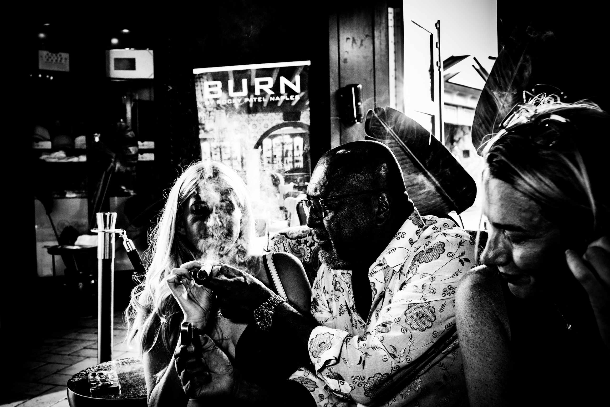 Burn Black and White Series. Out and About 239