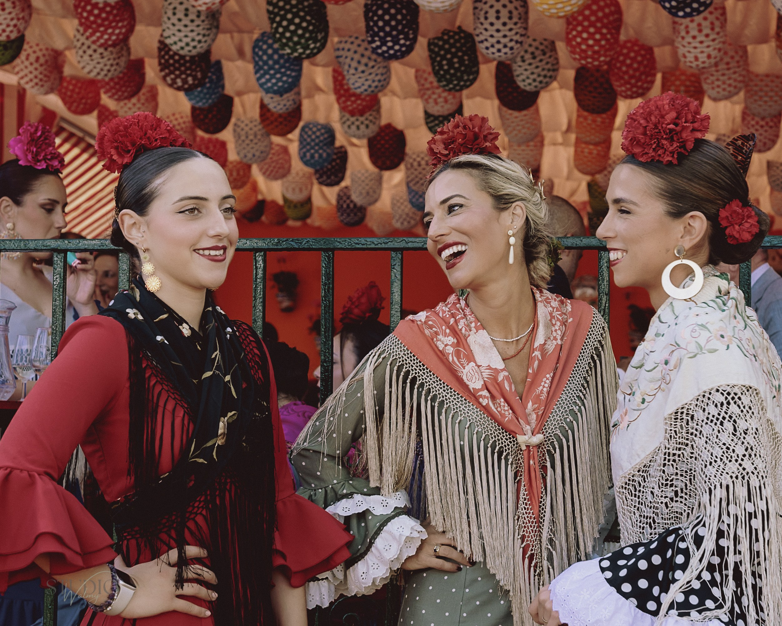 Sesión de fotos en feria de Abril de Sevilla. Inicio