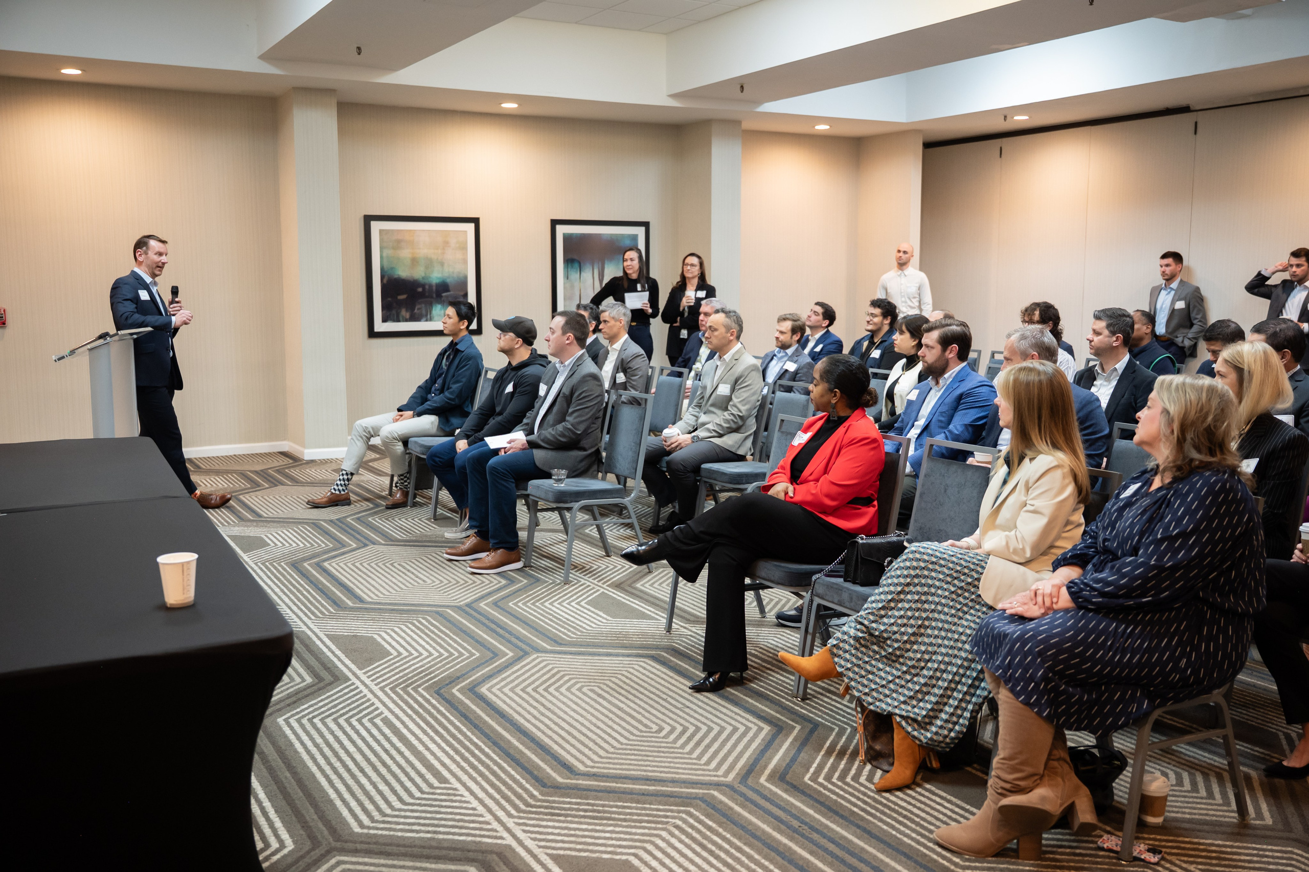 Executive Roundtable networking. Portrait photographer in Charlotte, North Carolina