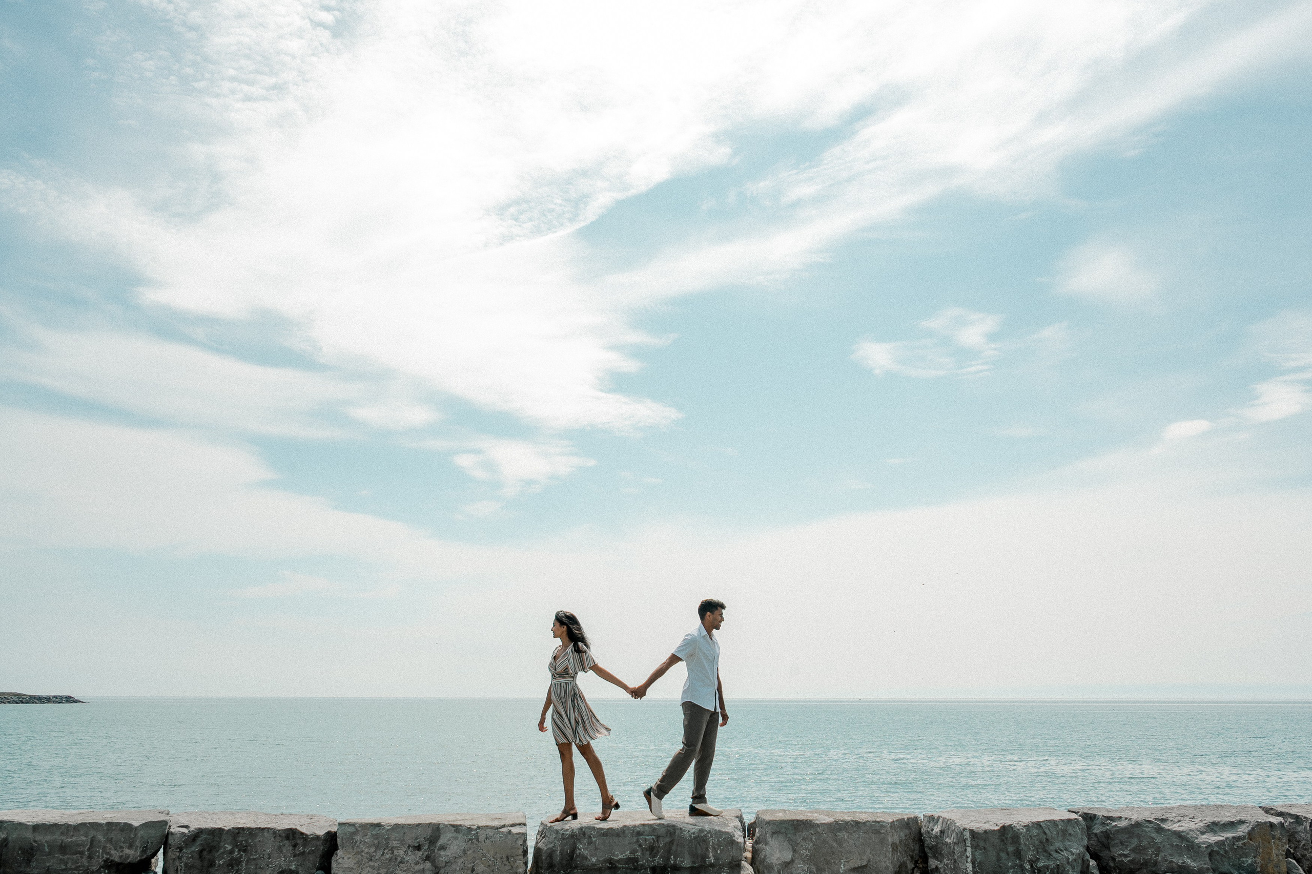Romantic Engagement Photoshoot in Toronto | Natural & Candid Moments. Madhurina photography