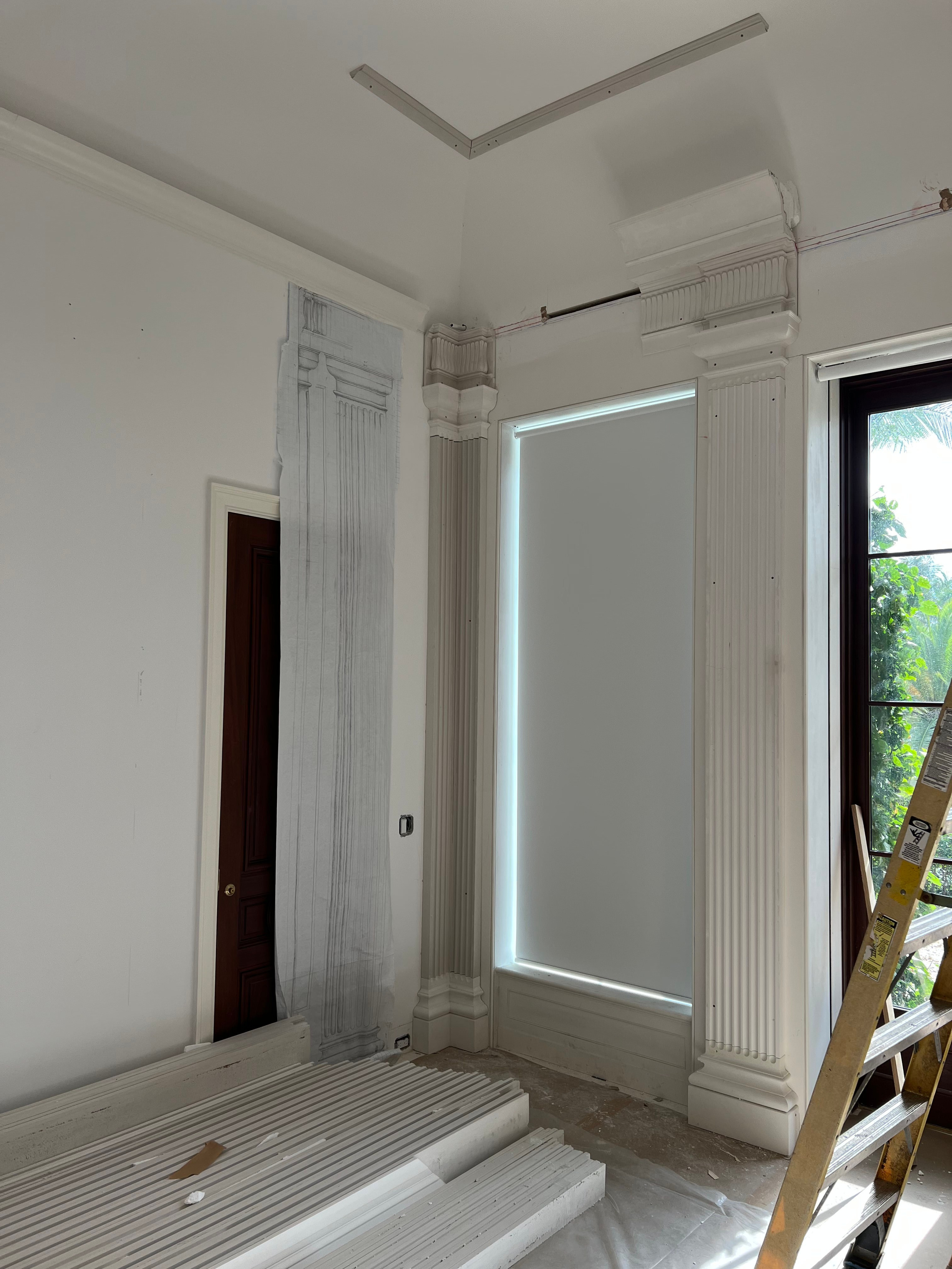 Jupiter Island, Florida. Plaster molding