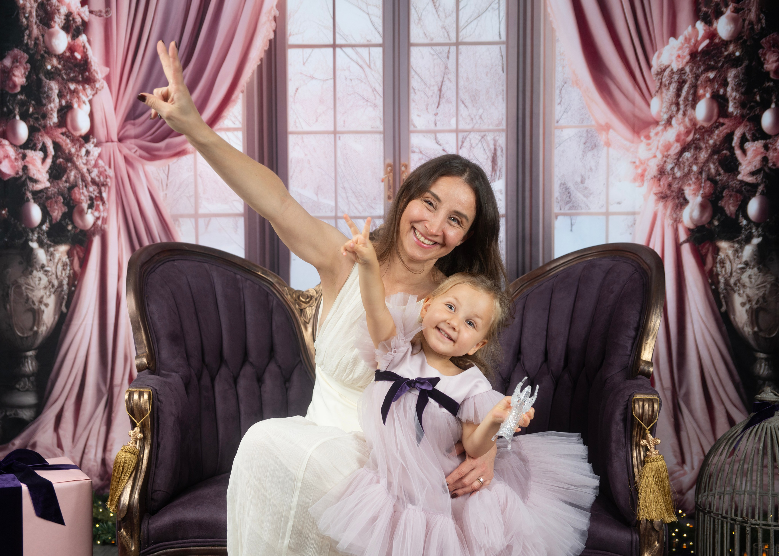 Purple Christmas MINIS. Portrait, kids and family photographer in Wesley Chapel Alina Alice Osipova