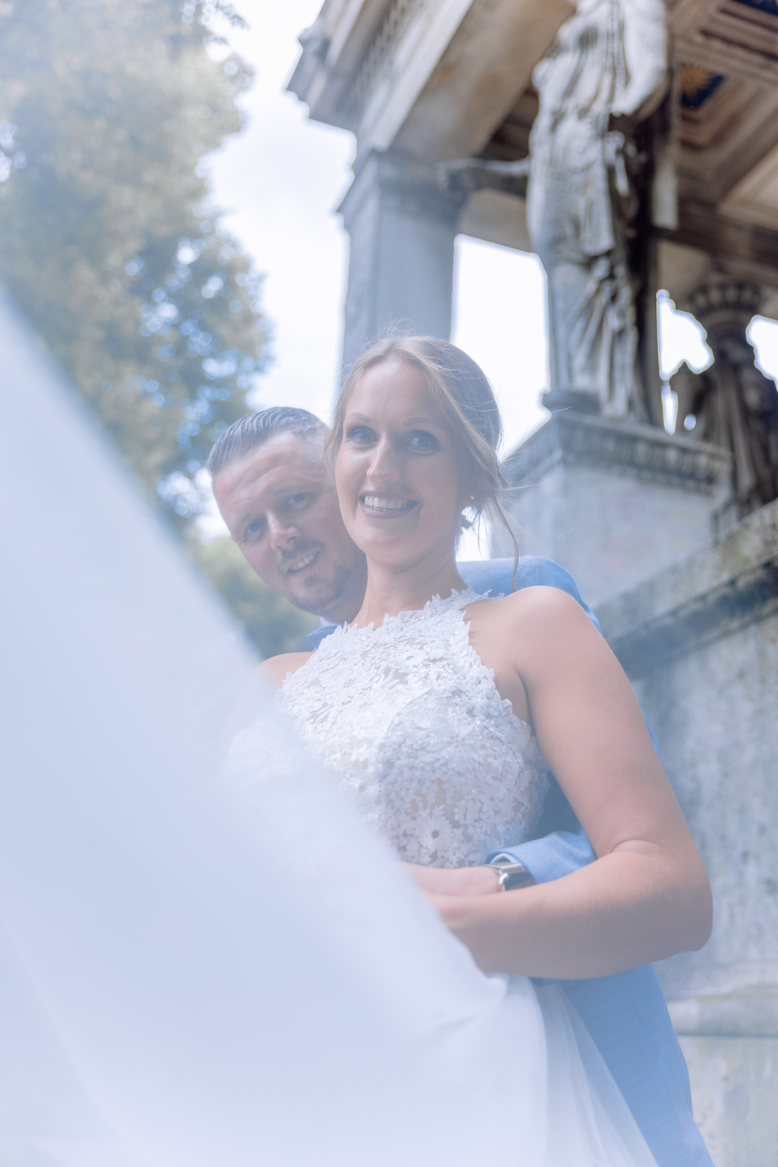 Sandra und Kevin: Standesamt Unterföring und Friedensengel. Hochzeitsfotograf München Taufe Familienfotograf Tanja Mauke