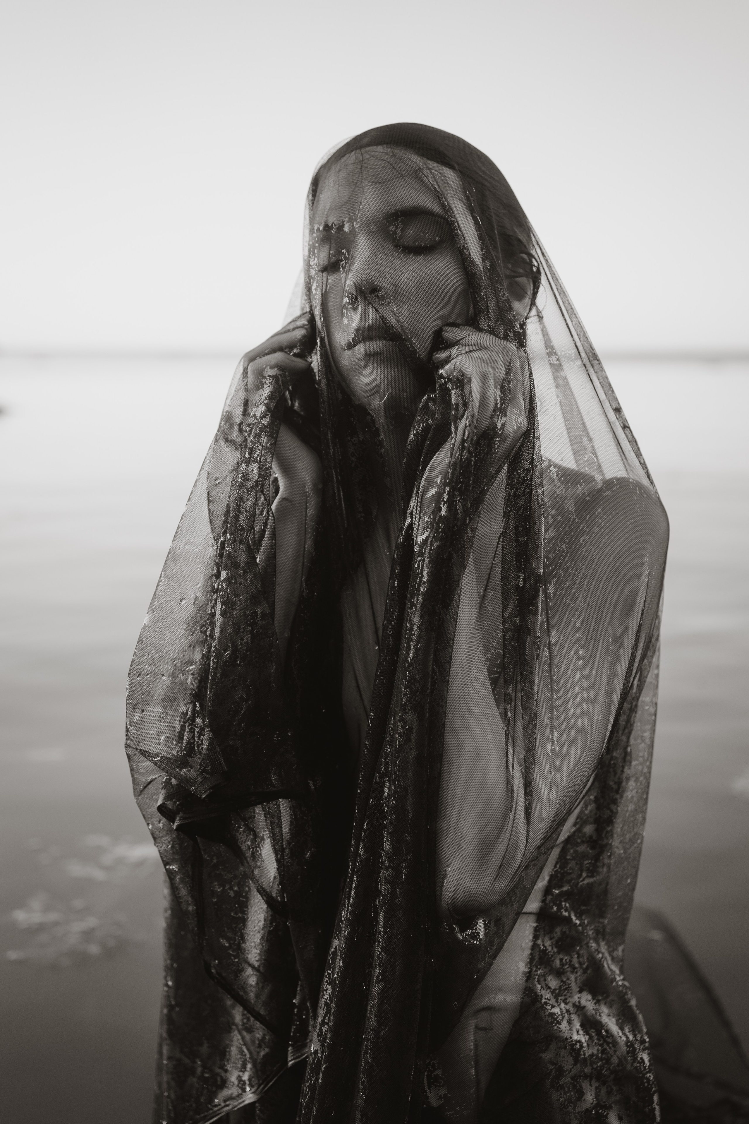 The water and salt that built her. Anna Chekryshova — Authorial Portrait Photographer in Tallinn