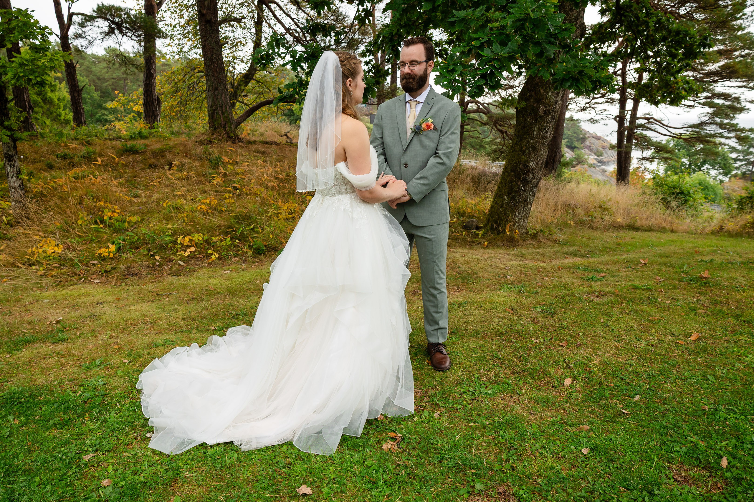 Bryllupsfotografering på Tromøya i Arendal. Bryllupsfotograf i Oslo og Rogaland — Meisal Media