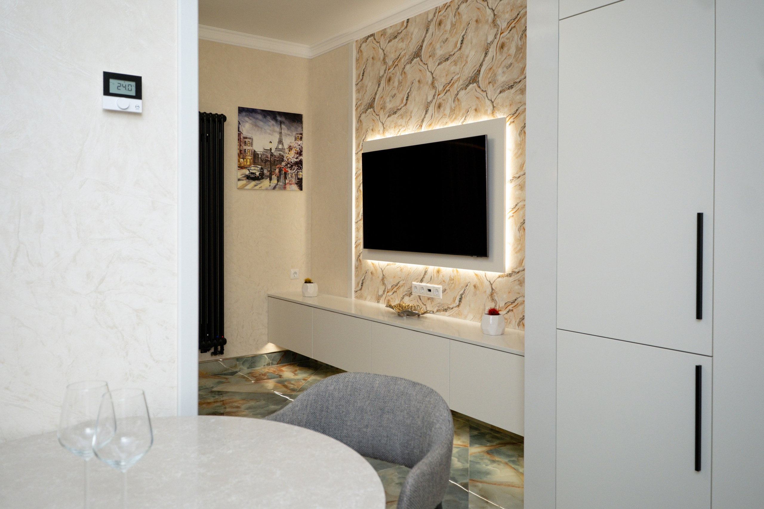 Przytulne mieszkanie w nowoczesnym stylu. Fotograf nieruchomości