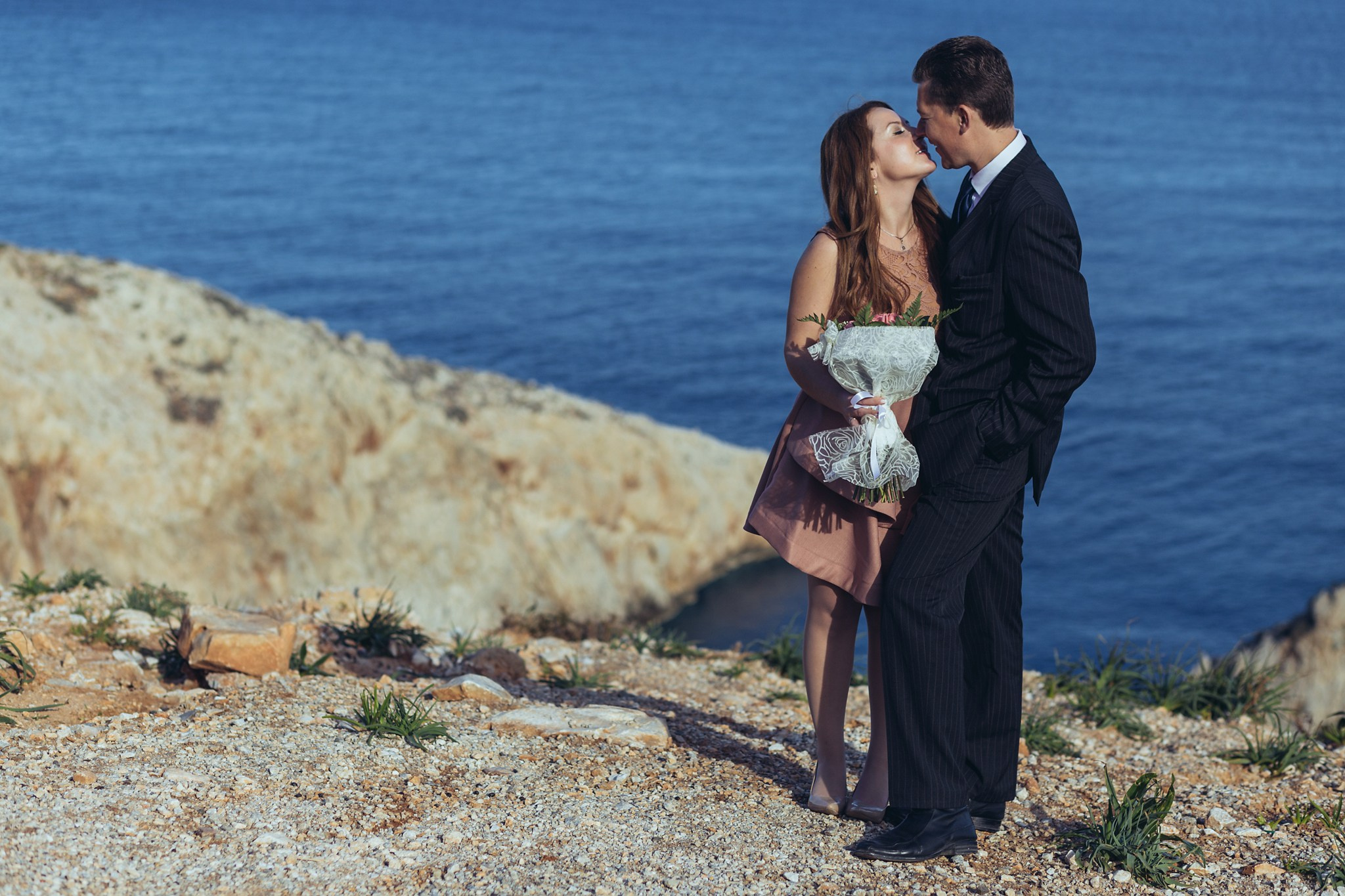 Ronalds & Svetlana, Crete. Denny Savon — Photographer in Santorini | Weddings, Love Stories & Flying Dress