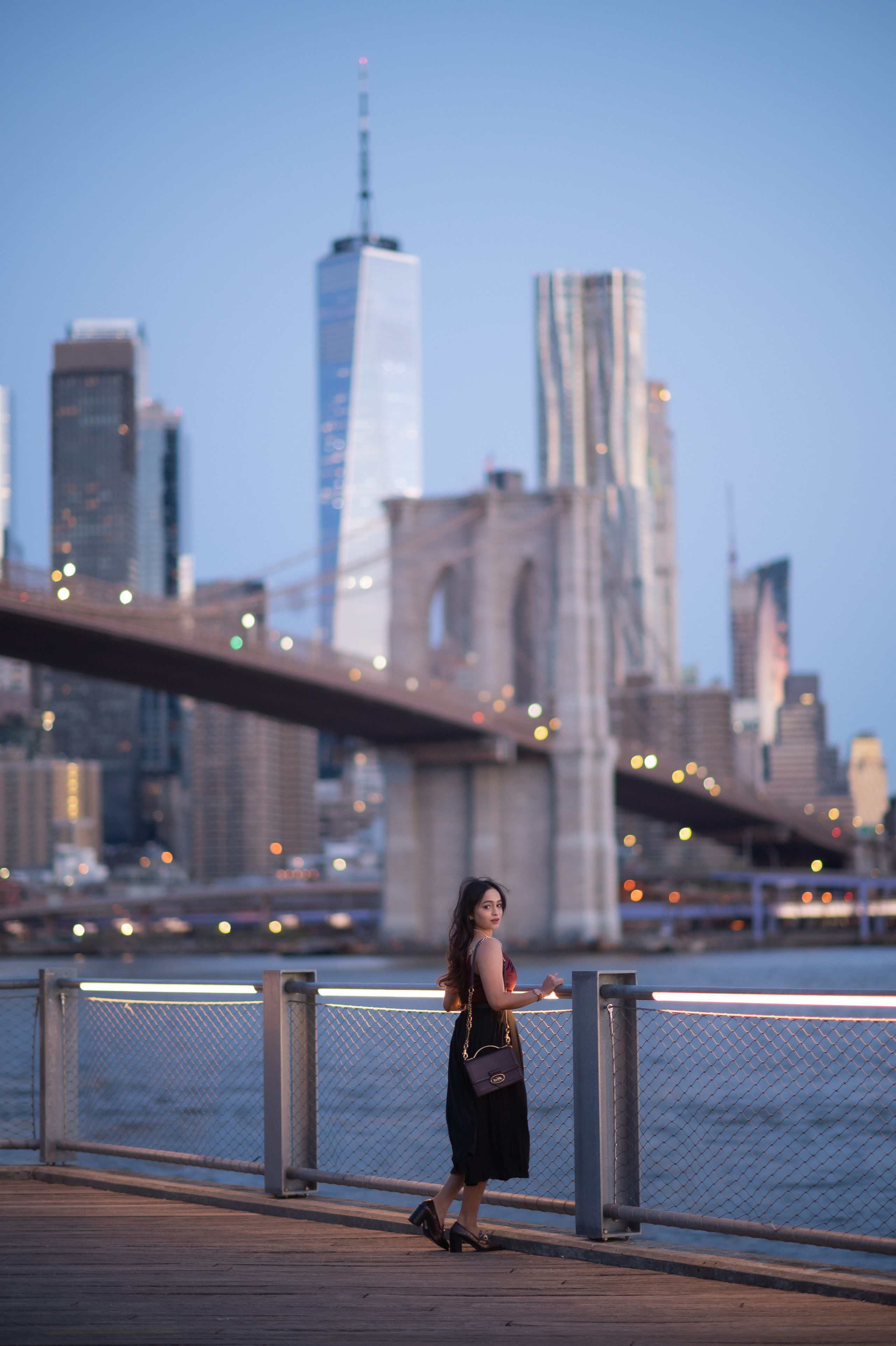 sunrise at Brooklyn Bridge Park