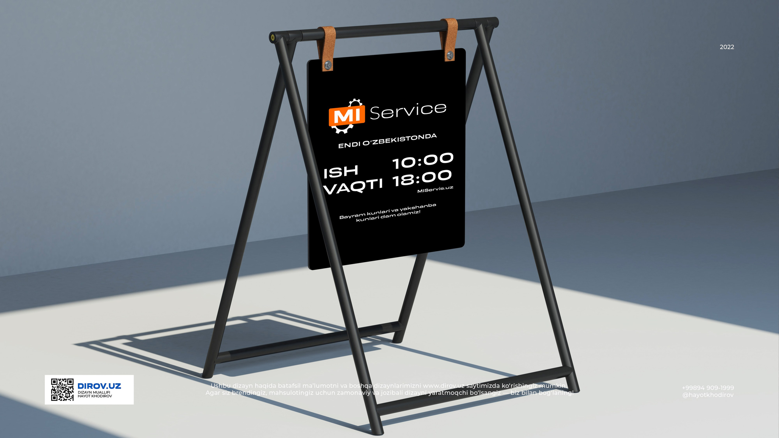 Mi Service  — Logotip. Dirov — Hayot Khodirov