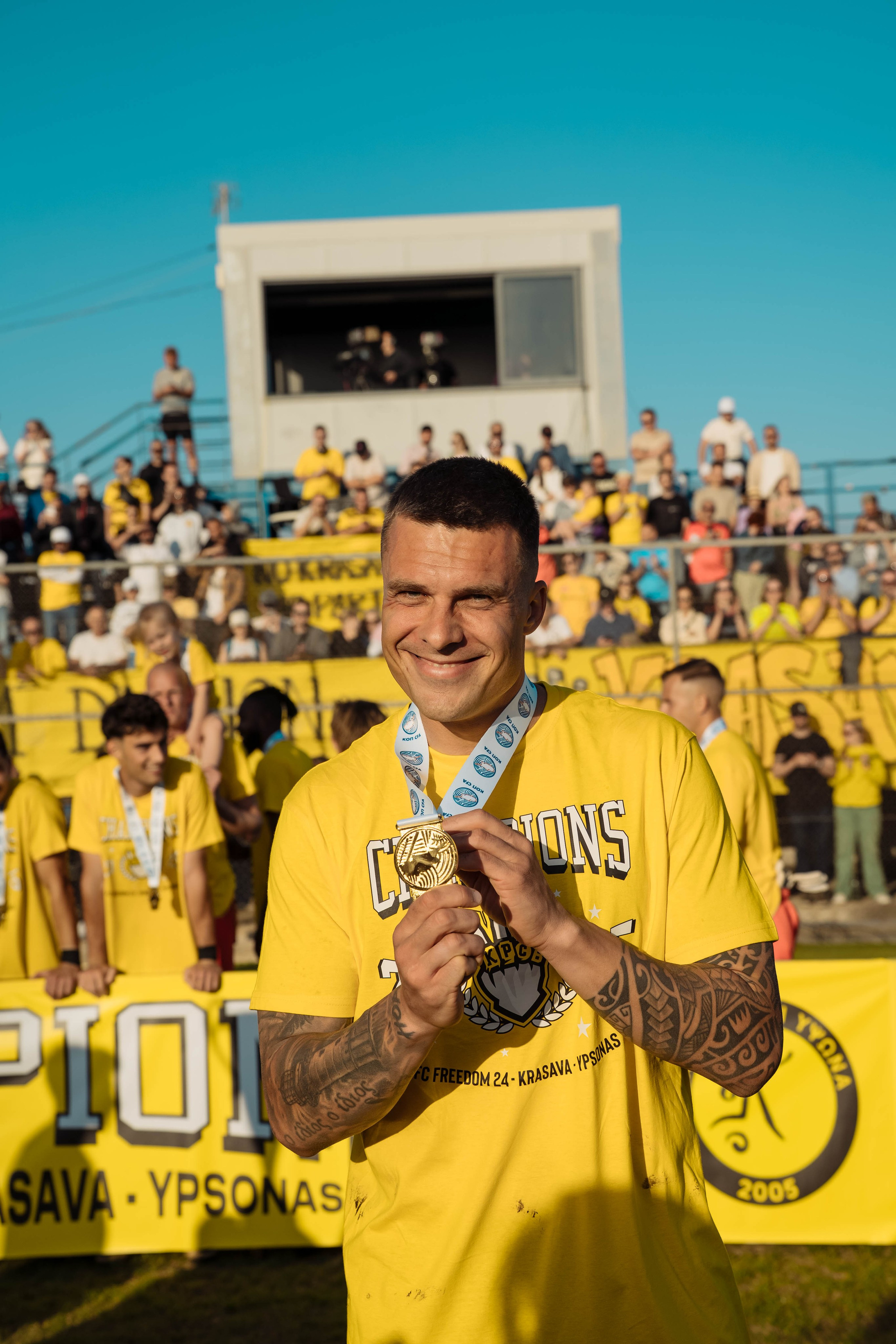 Football. Photographer in Cyprus