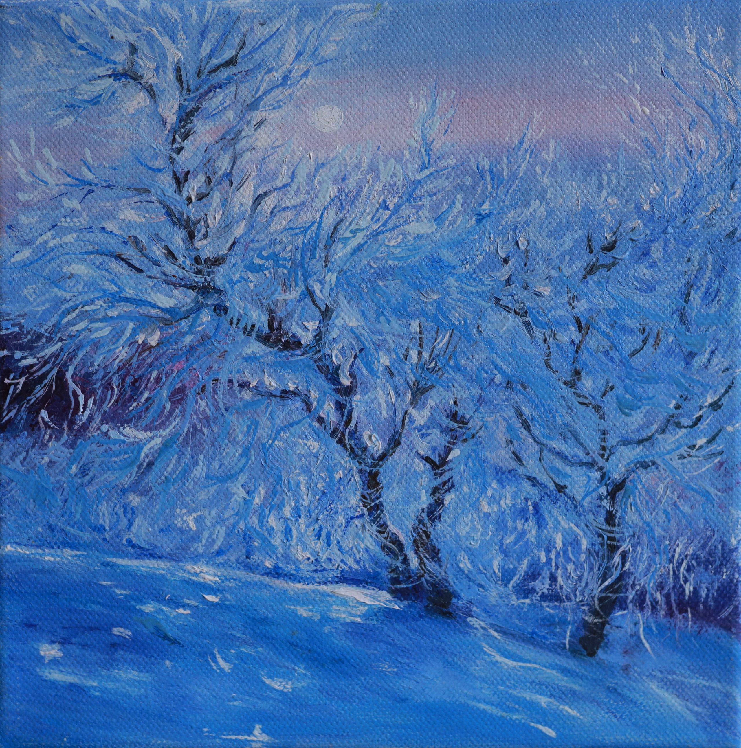 ZIMNÍ VÝCHOD SLUNCE. GALA художник из г. Харьков в Чехии