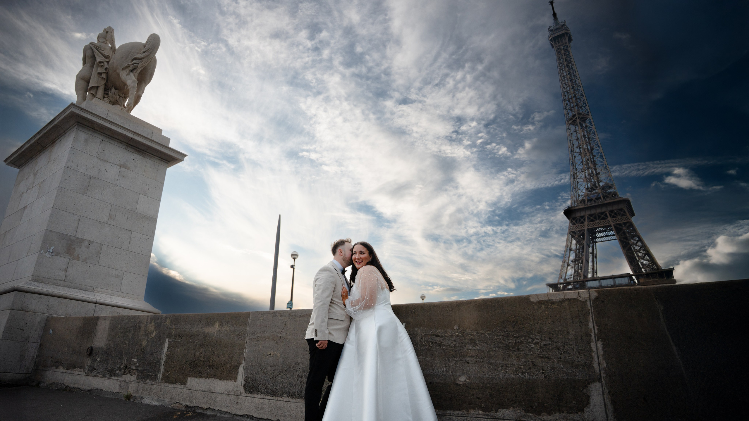 Gerianne & Jordan — the newlyweds in Paris!. Фотограф в Париже Полина Осипова
