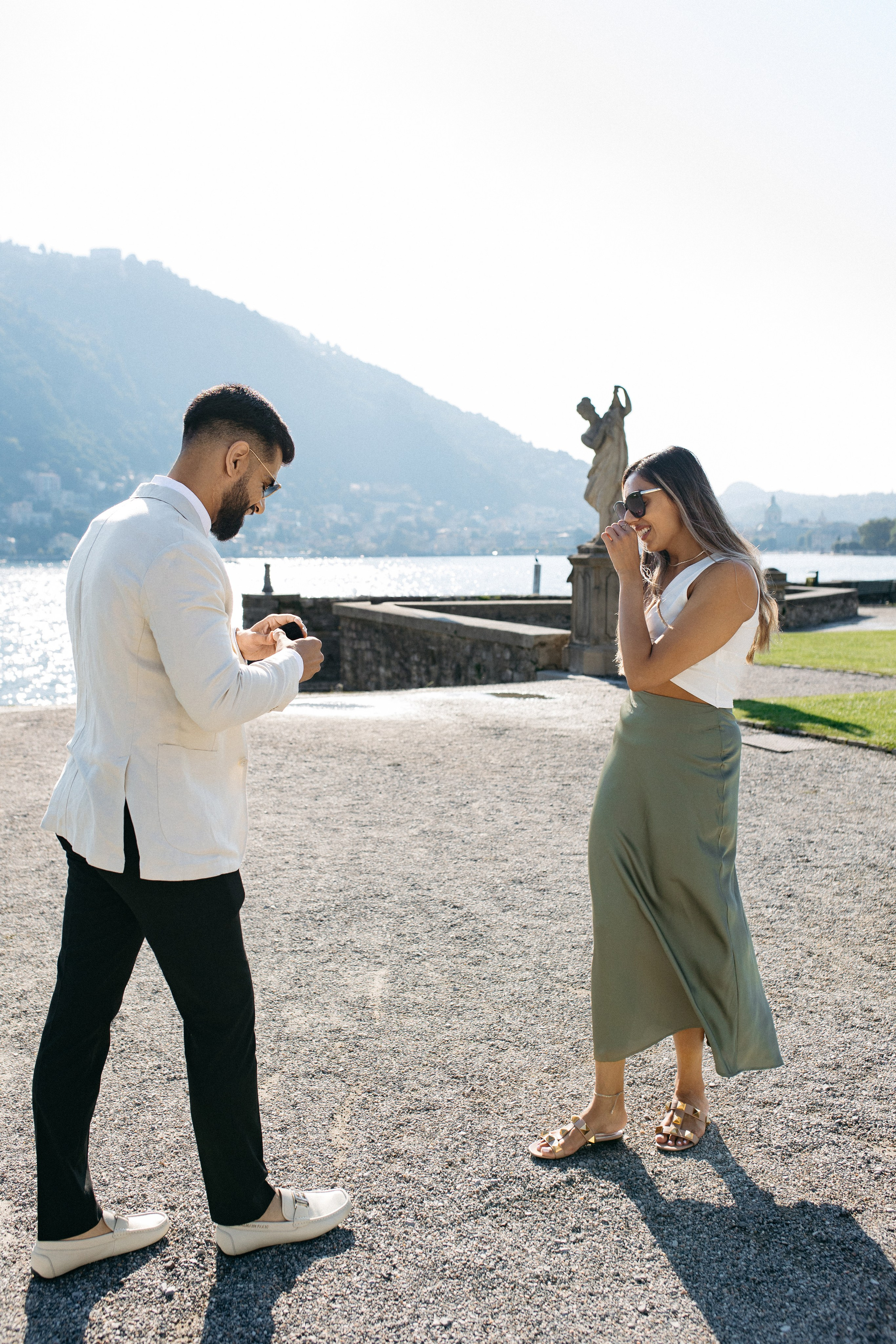 She said yes 💍. Wedding photographer in Italy