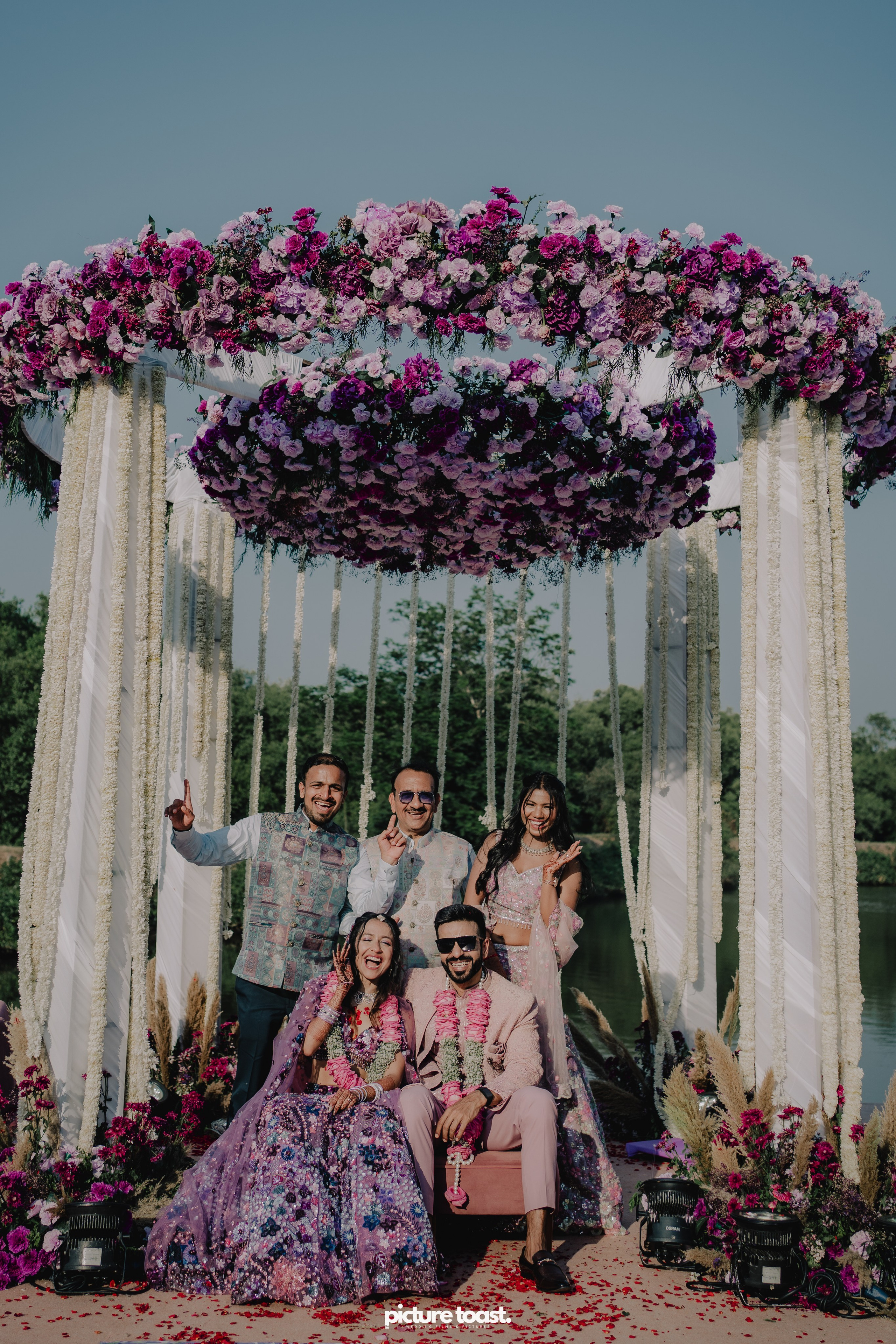 Varamala Ft. Barbie & Aneesh. Fine art Wedding Photographers in India & Canada