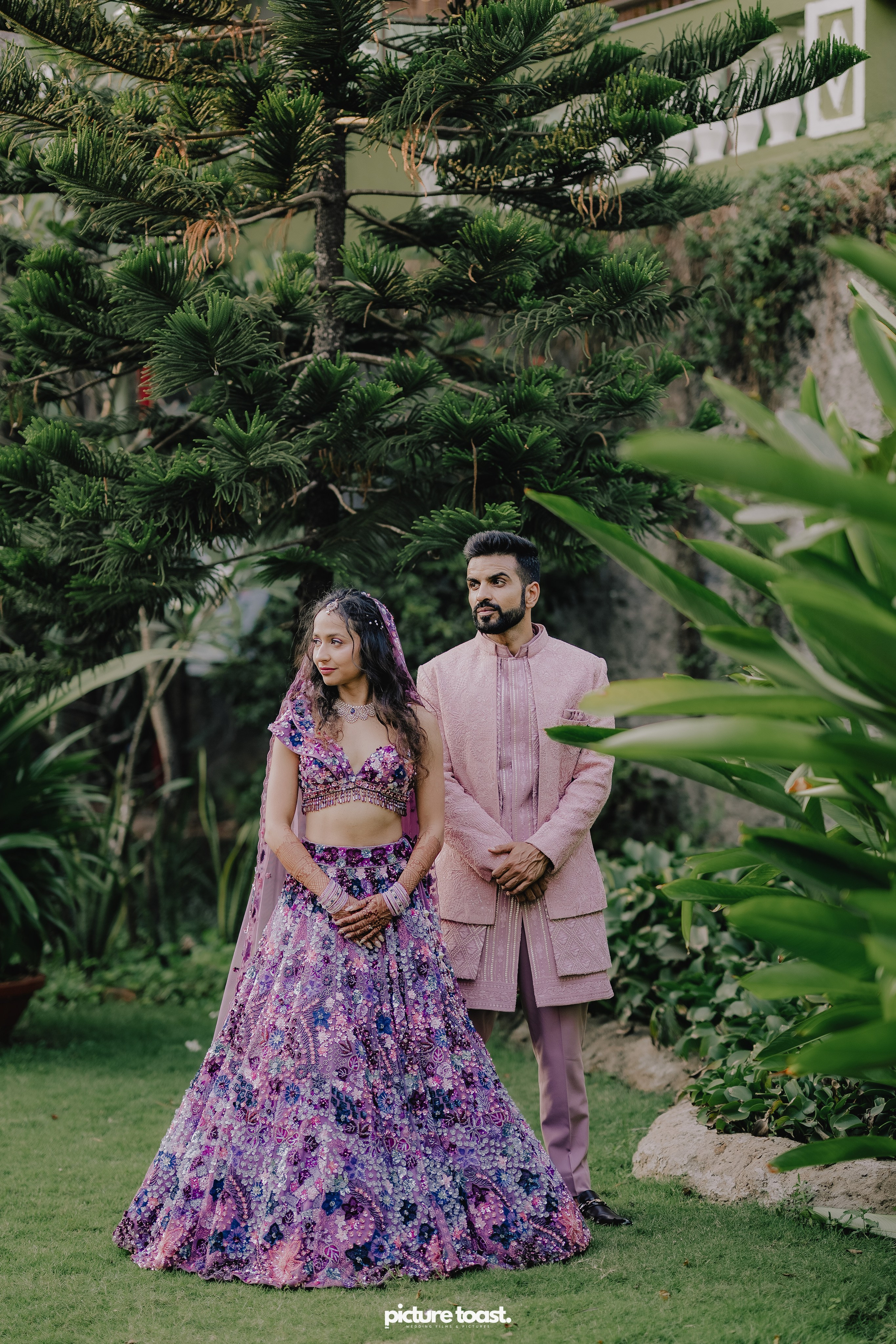 Varamala Ft. Barbie & Aneesh. Fine art Wedding Photographers in India & Canada
