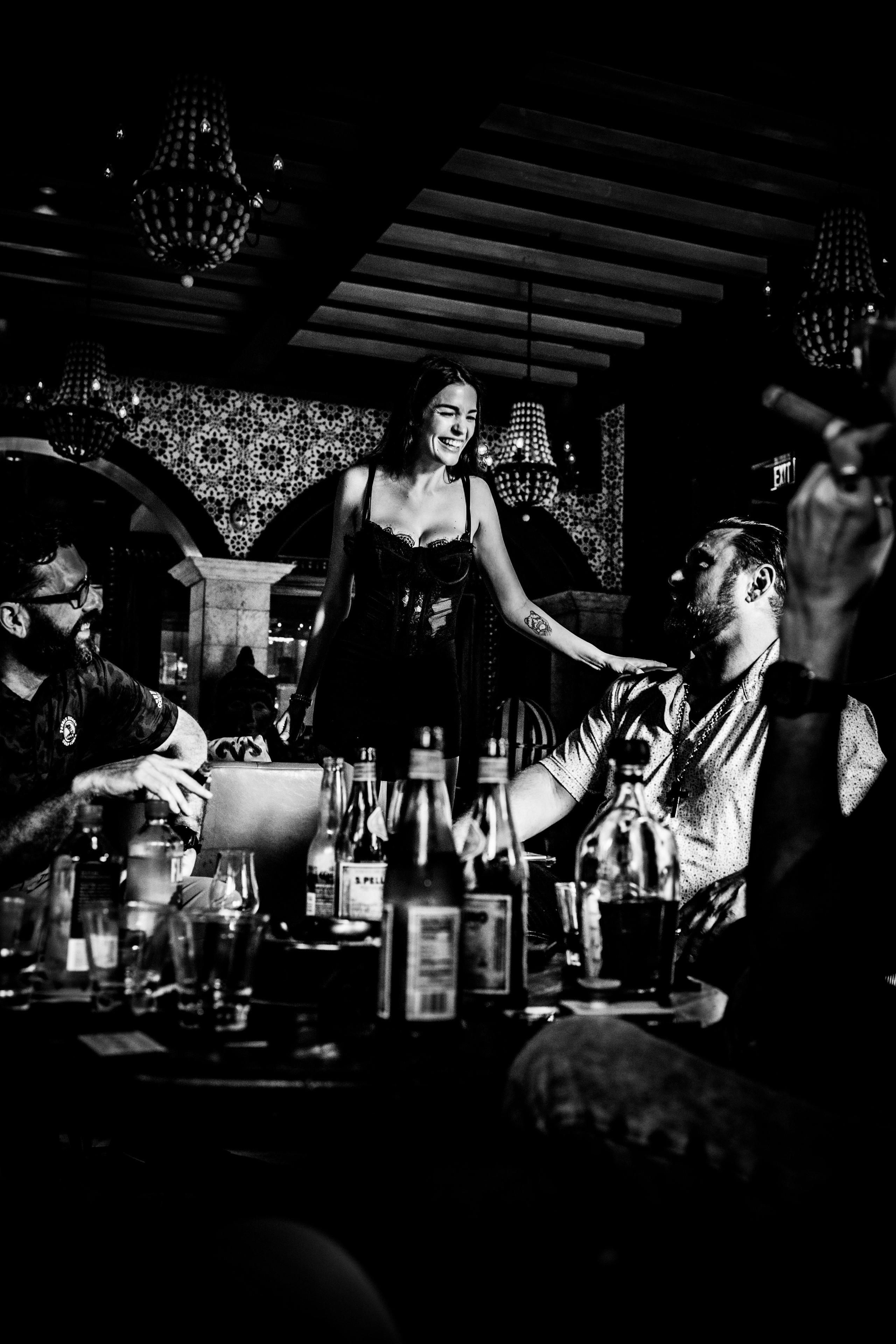 Burn Black and White Series. Out and About 239