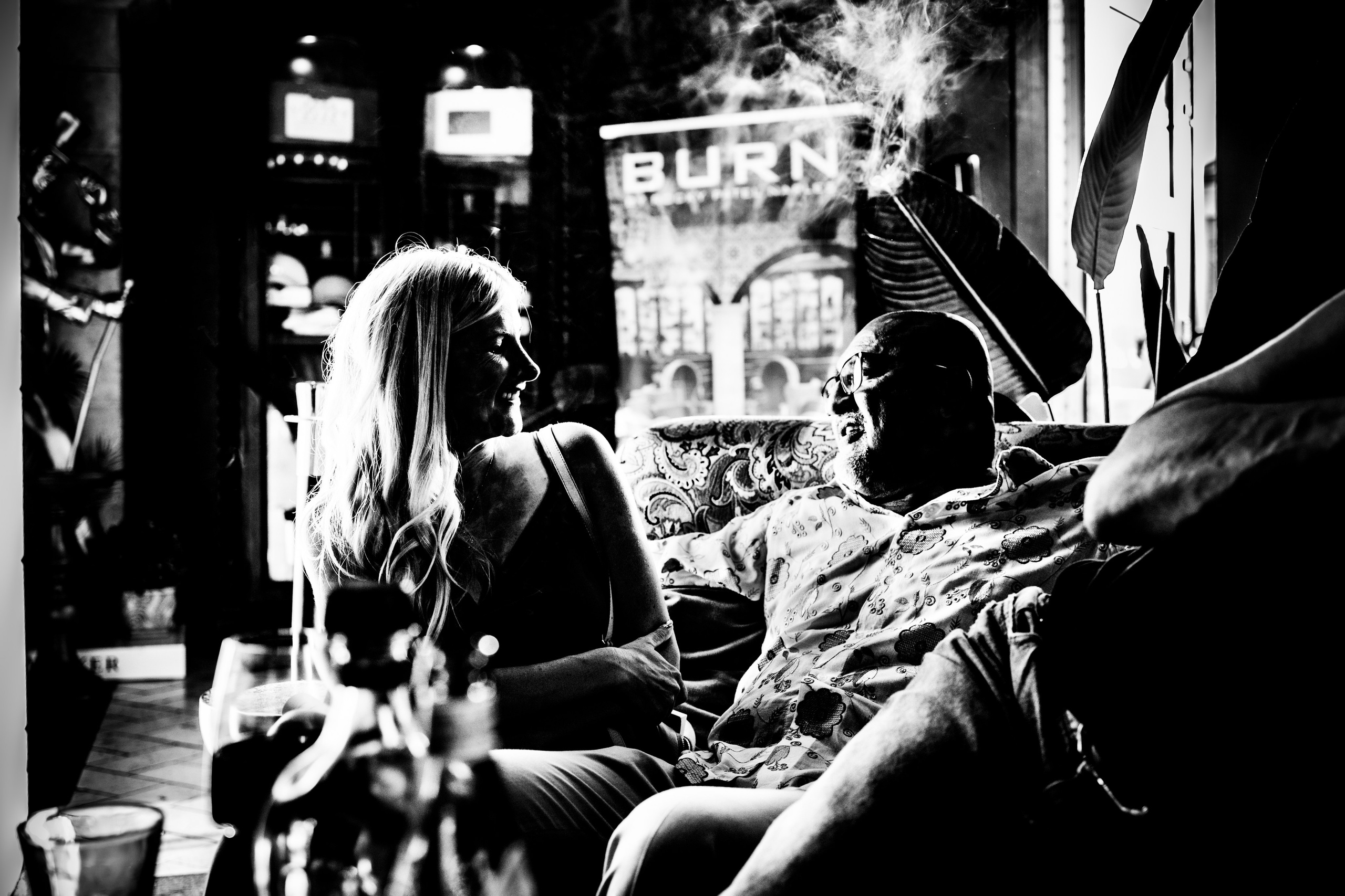 Burn Black and White Series. Out and About 239