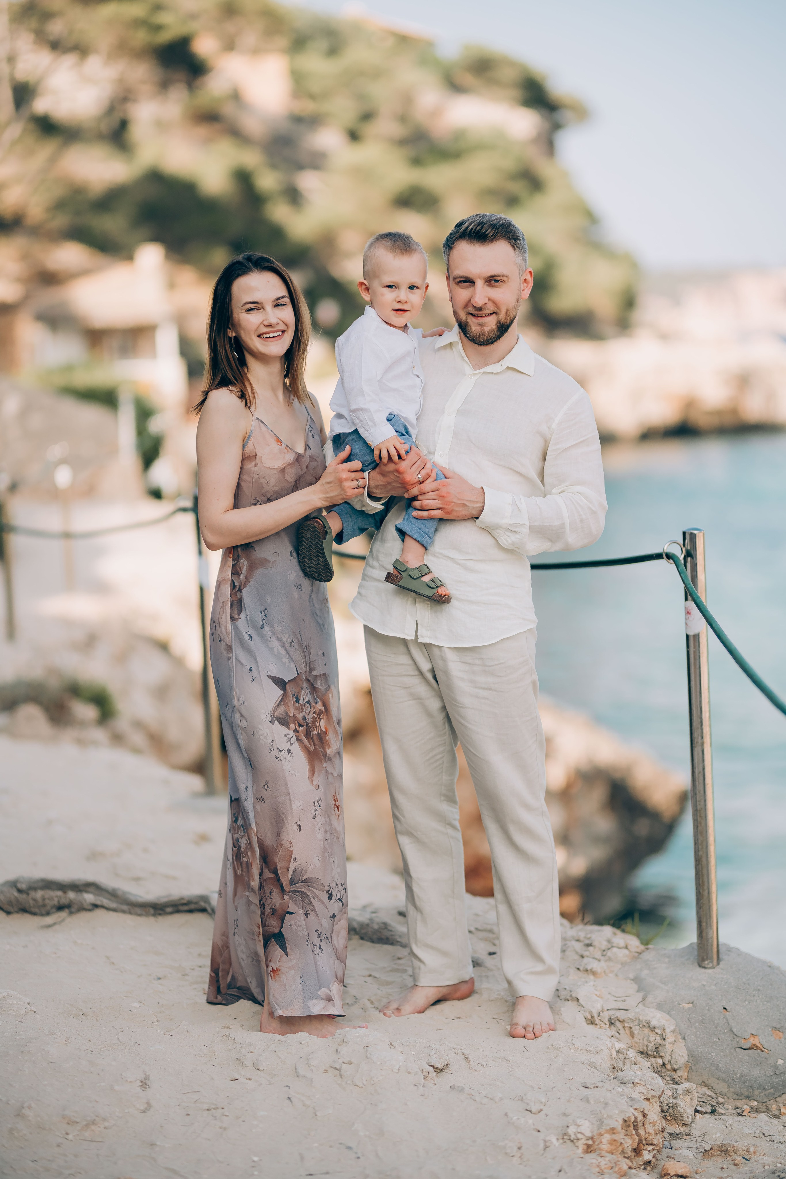 On the shore. Фотограф у Пальма де Майорка