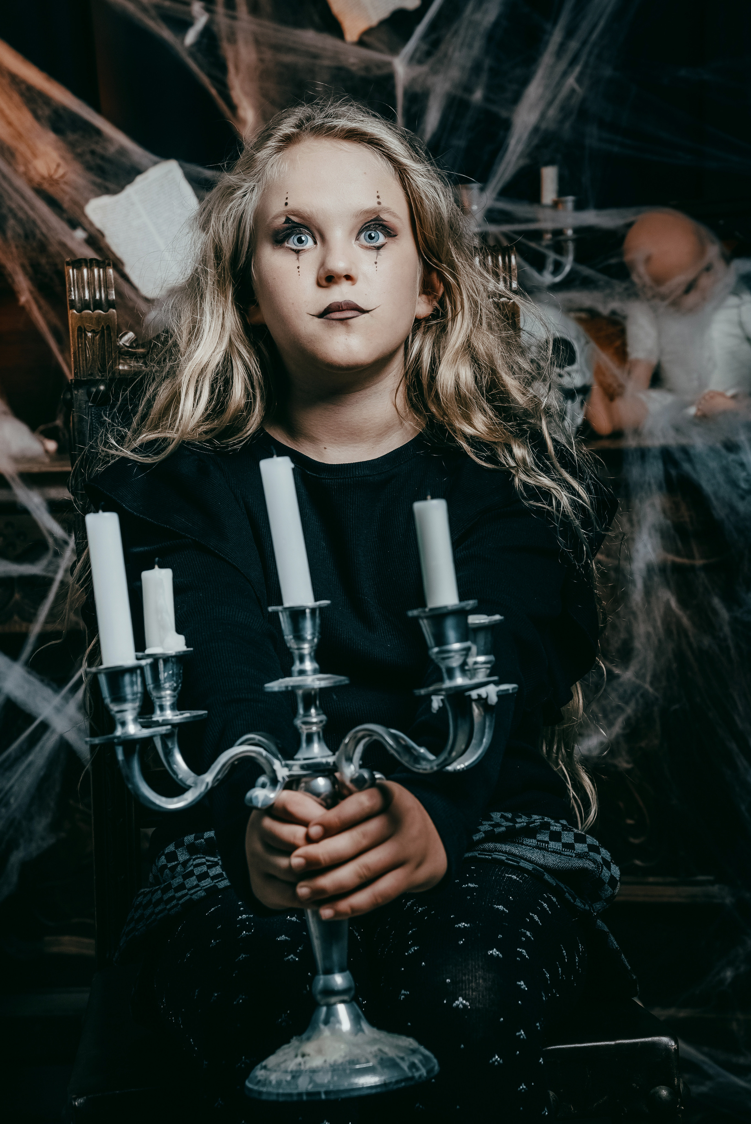 Halloween themed studio photo shoot 