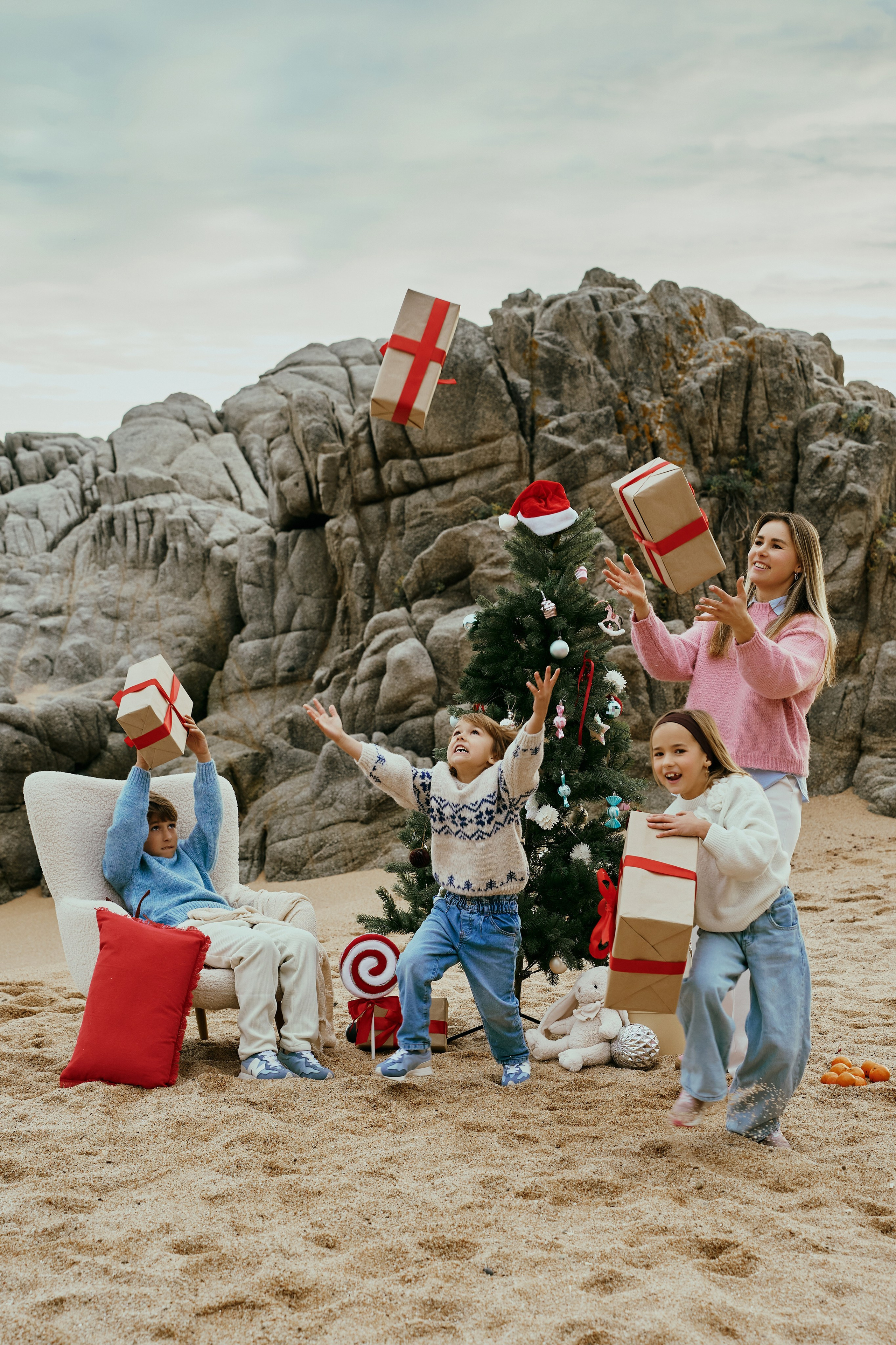 Рождество на пляже. Такие разные, любимые. Фотограф в Барселоне Жанна Захарченко