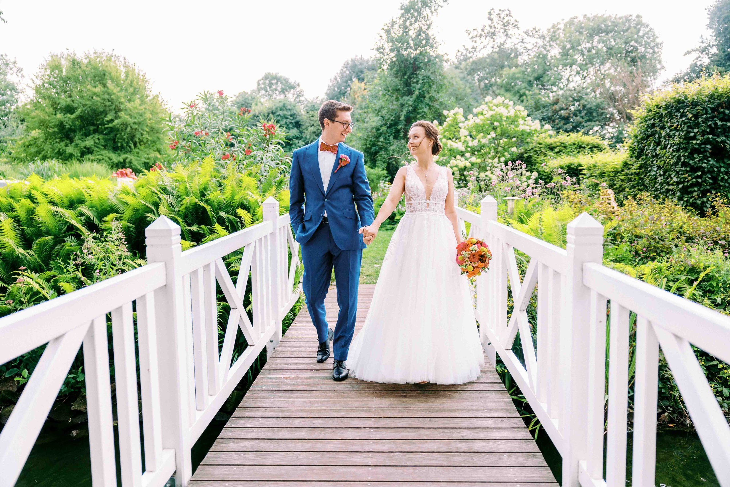 brautpaar bei hochzeit im schloss von hammerstein
