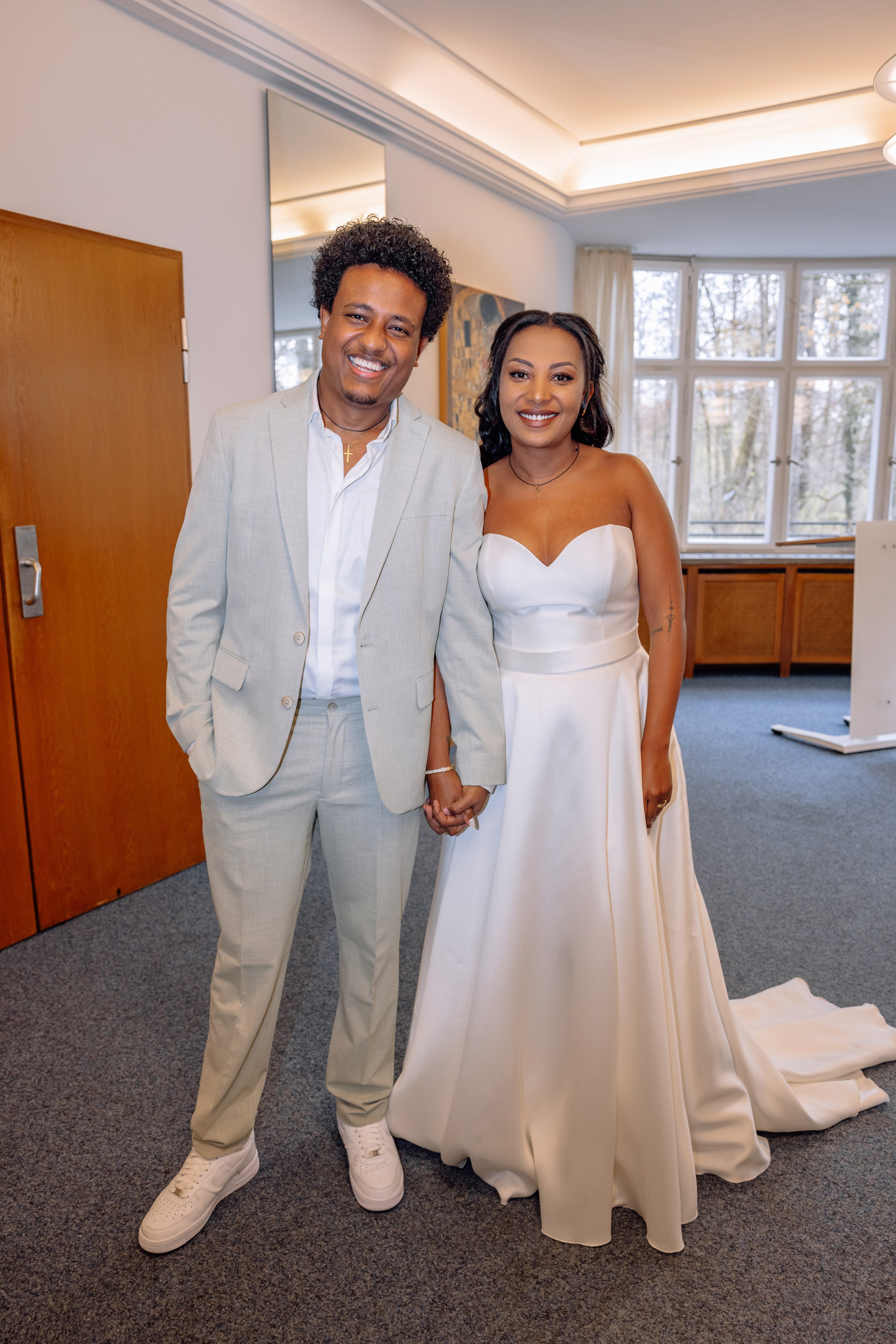 Äthiopische Hochzeit in der Mandlstrasse/Frühling 2025. Hochzeitsfotograf München Taufe Familienfotograf Tanja Mauke