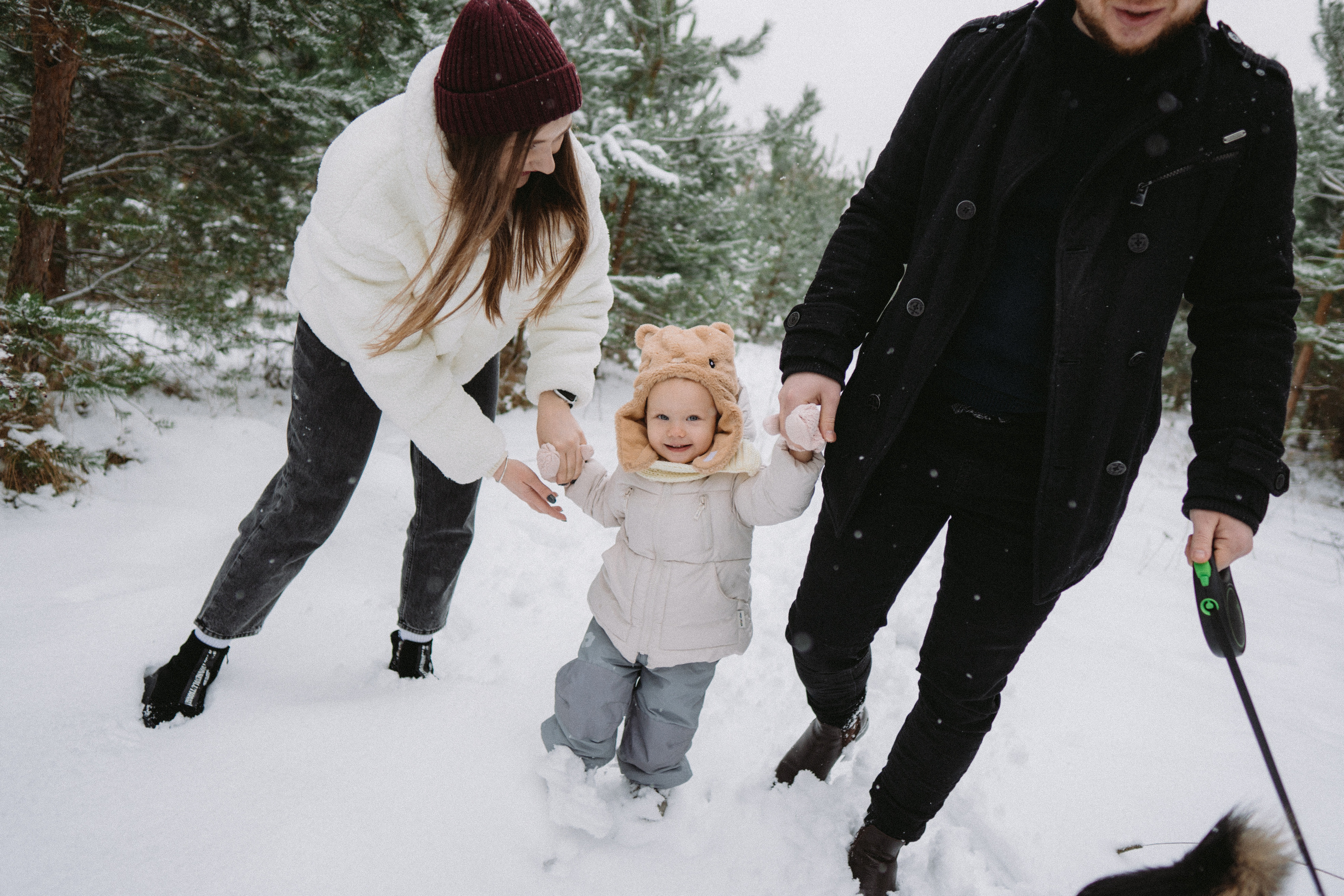 Winter happines. Family photographer in Warsaw Sasha Zenzina