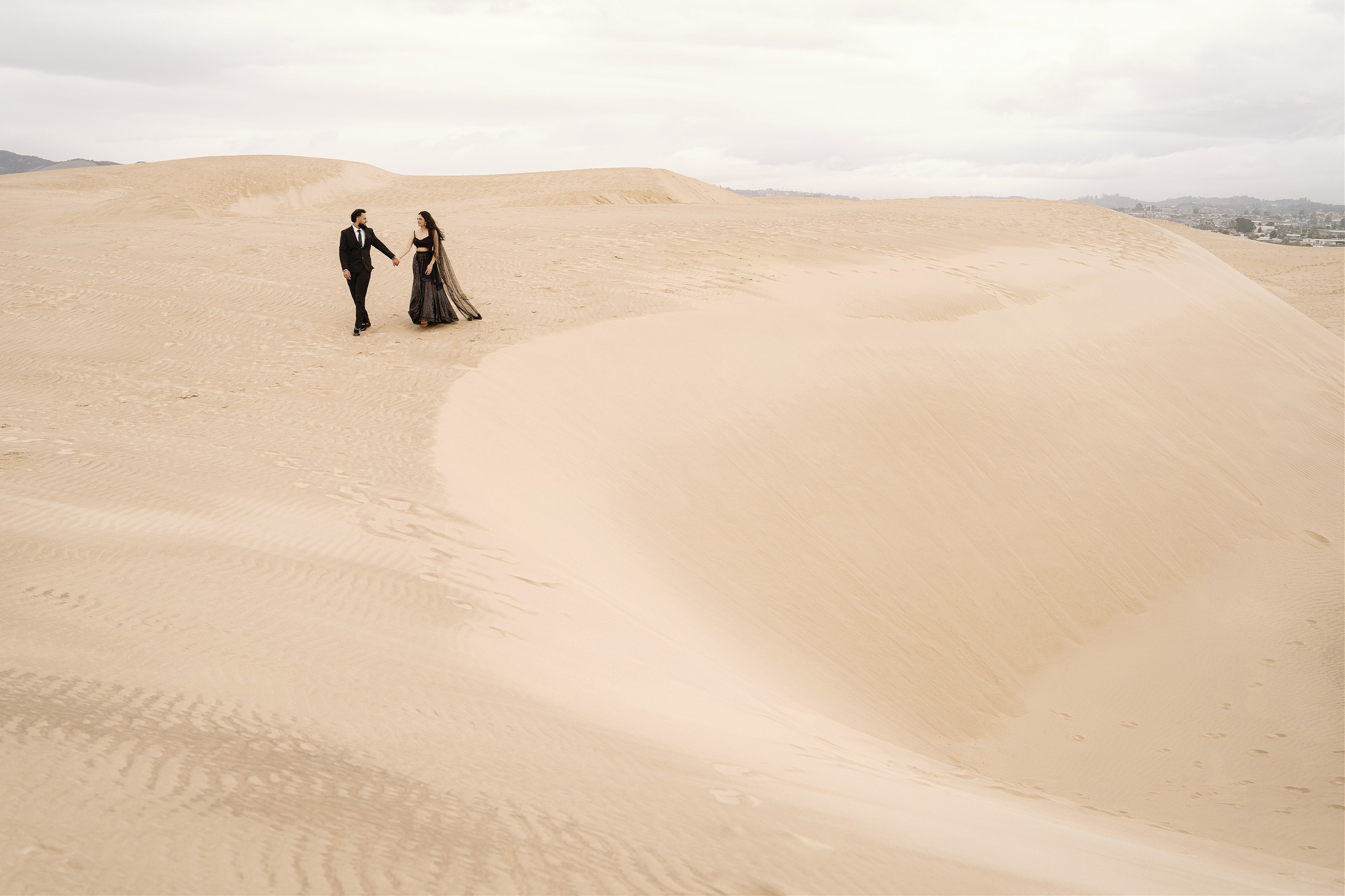 Elopement at Pismo Beach Sand Dunes, California. Wedding Photography & Videography Team in California, Los Angeles, San Francisco, San Diego and Travel