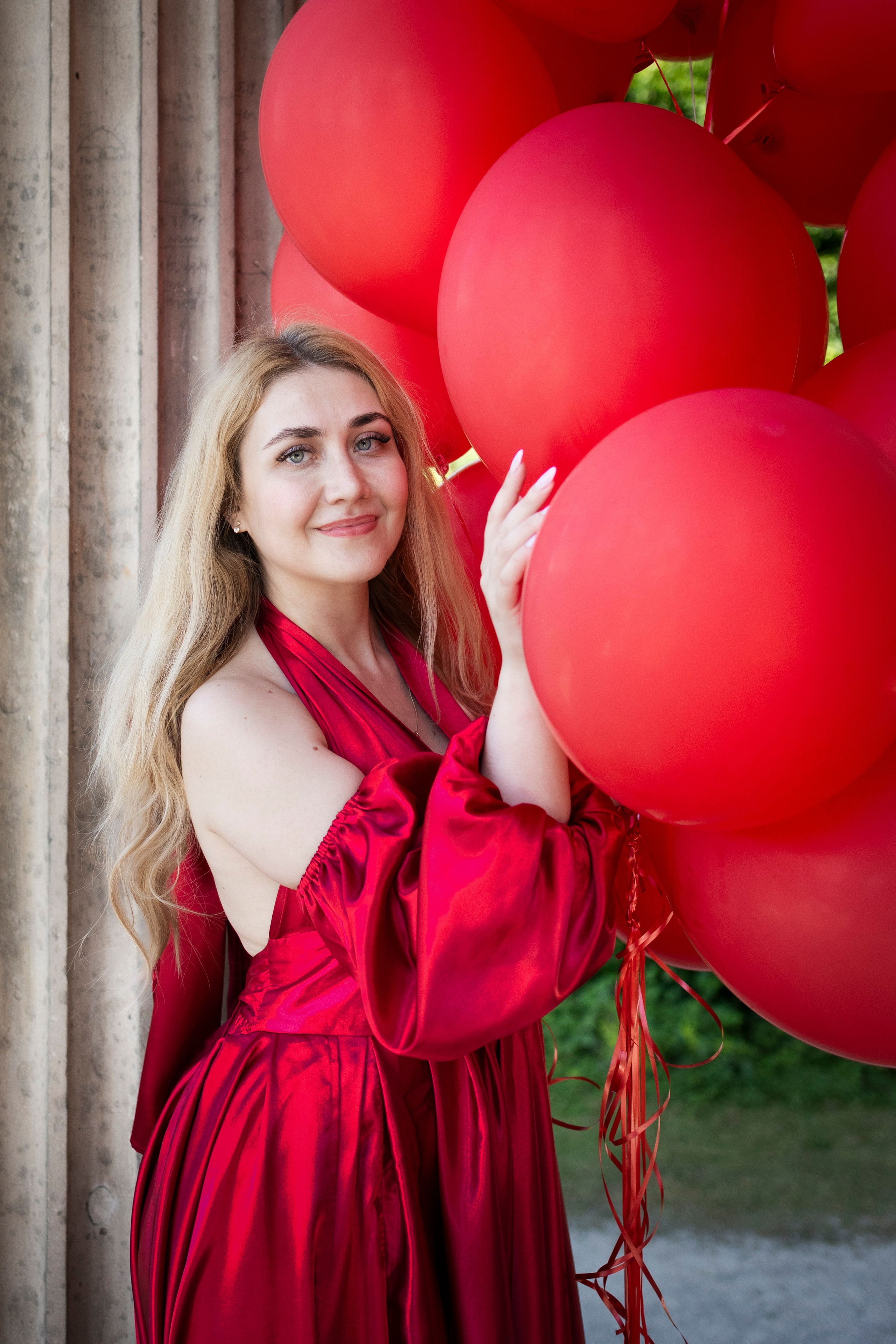Shopoting with balloons. Photographer in Munich