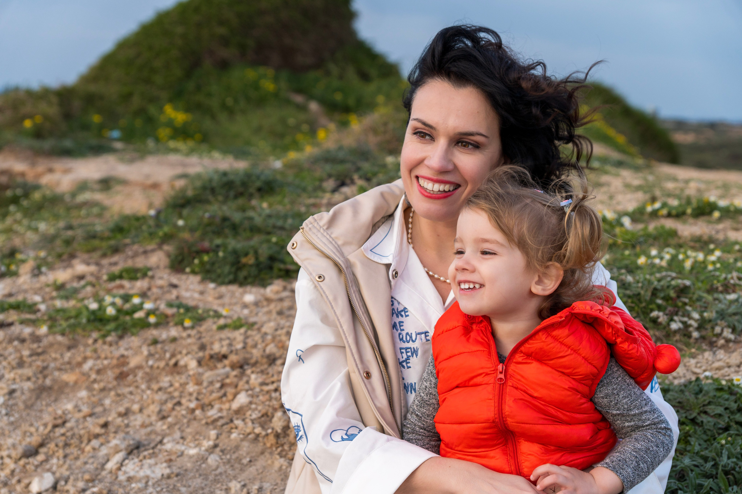 Elina and her little princess. Art and outdoor photography