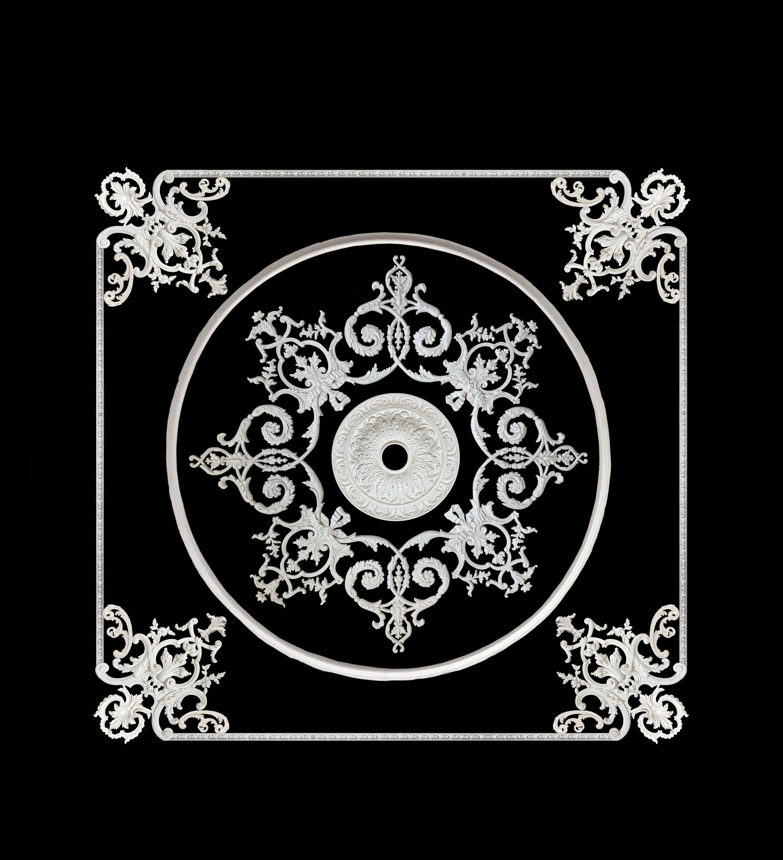 Ceilings. Plaster molding