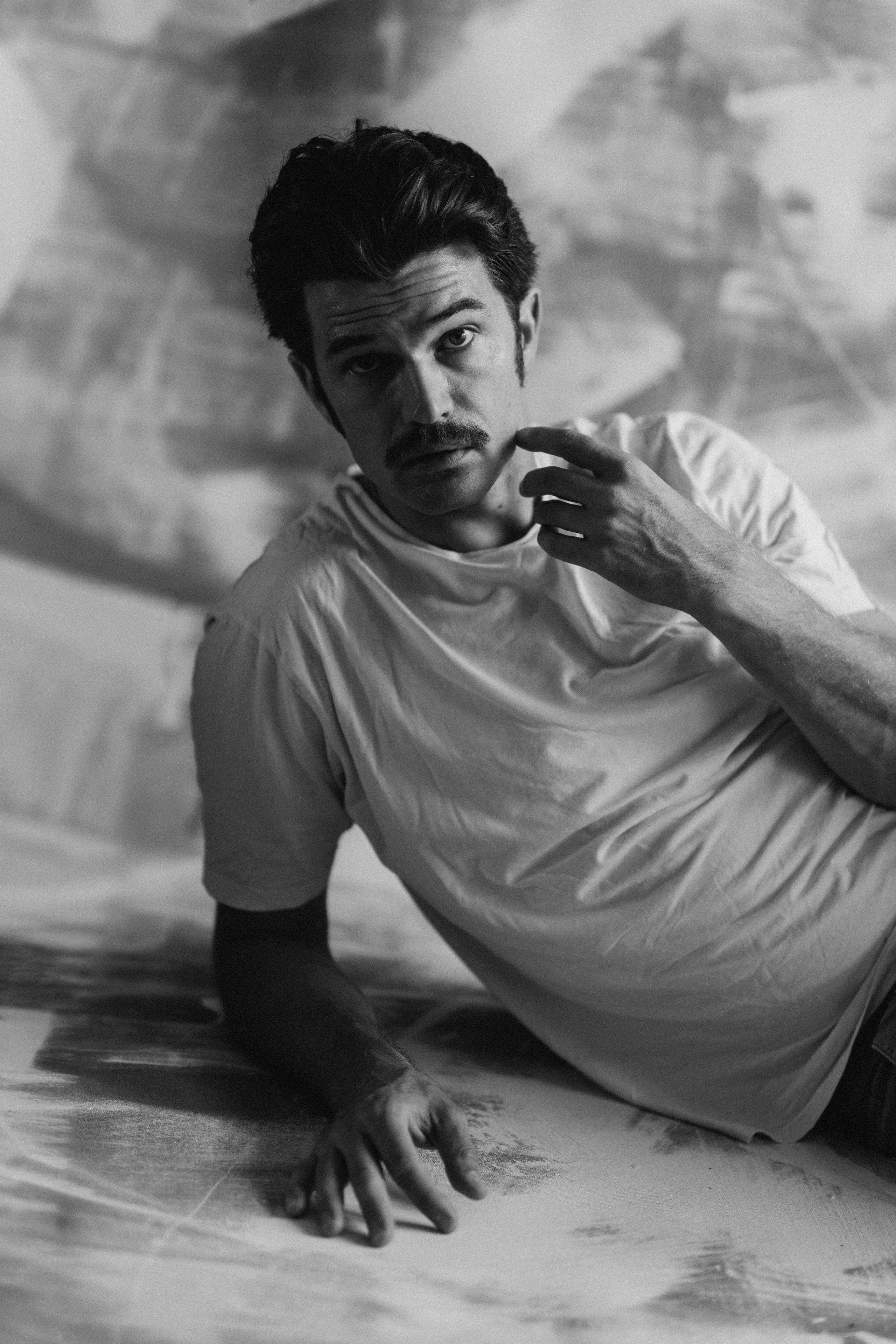 black and white actor portrait studio Helsinki