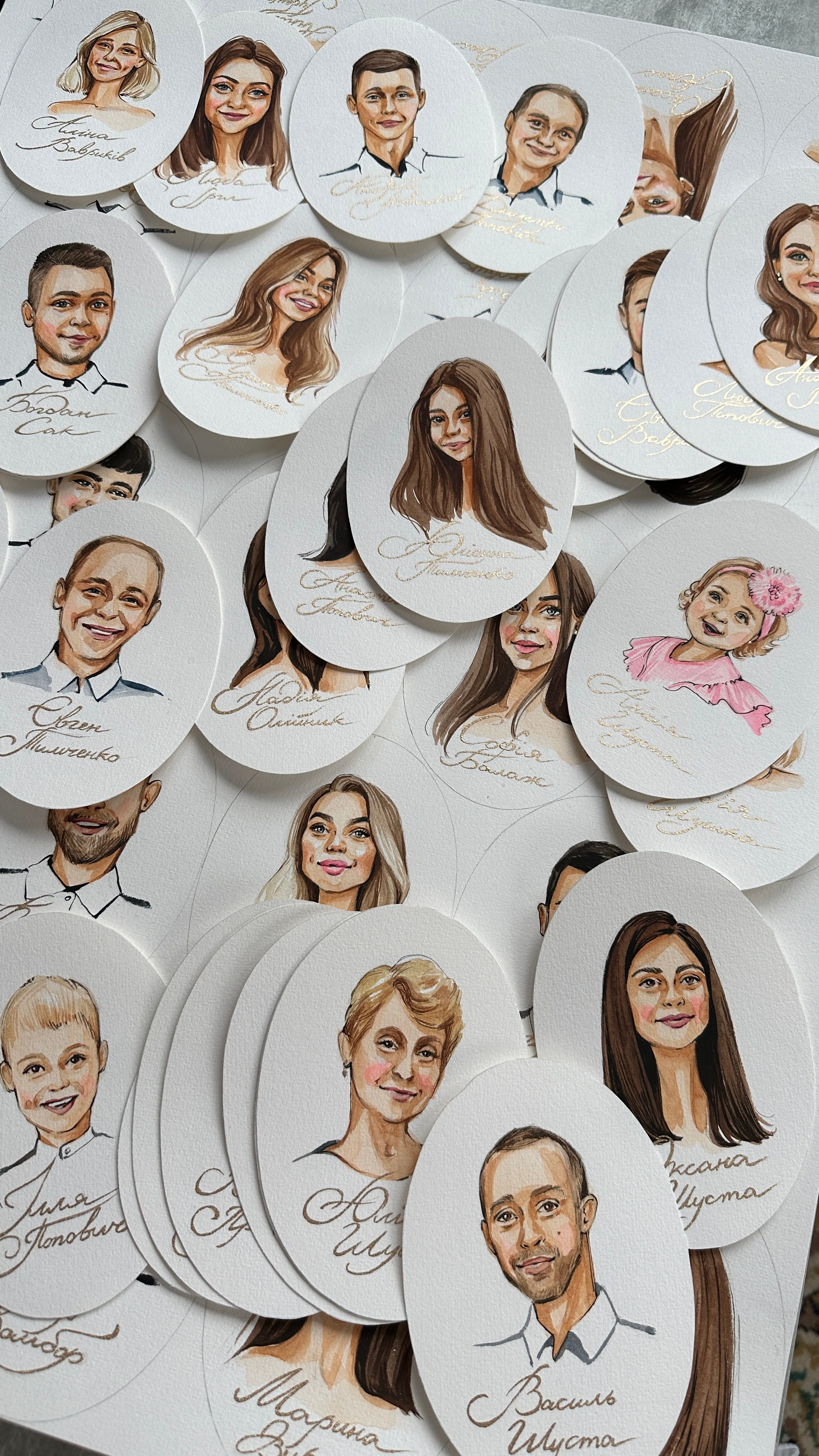 Wedding Seatings Cards. InnaIllustrator