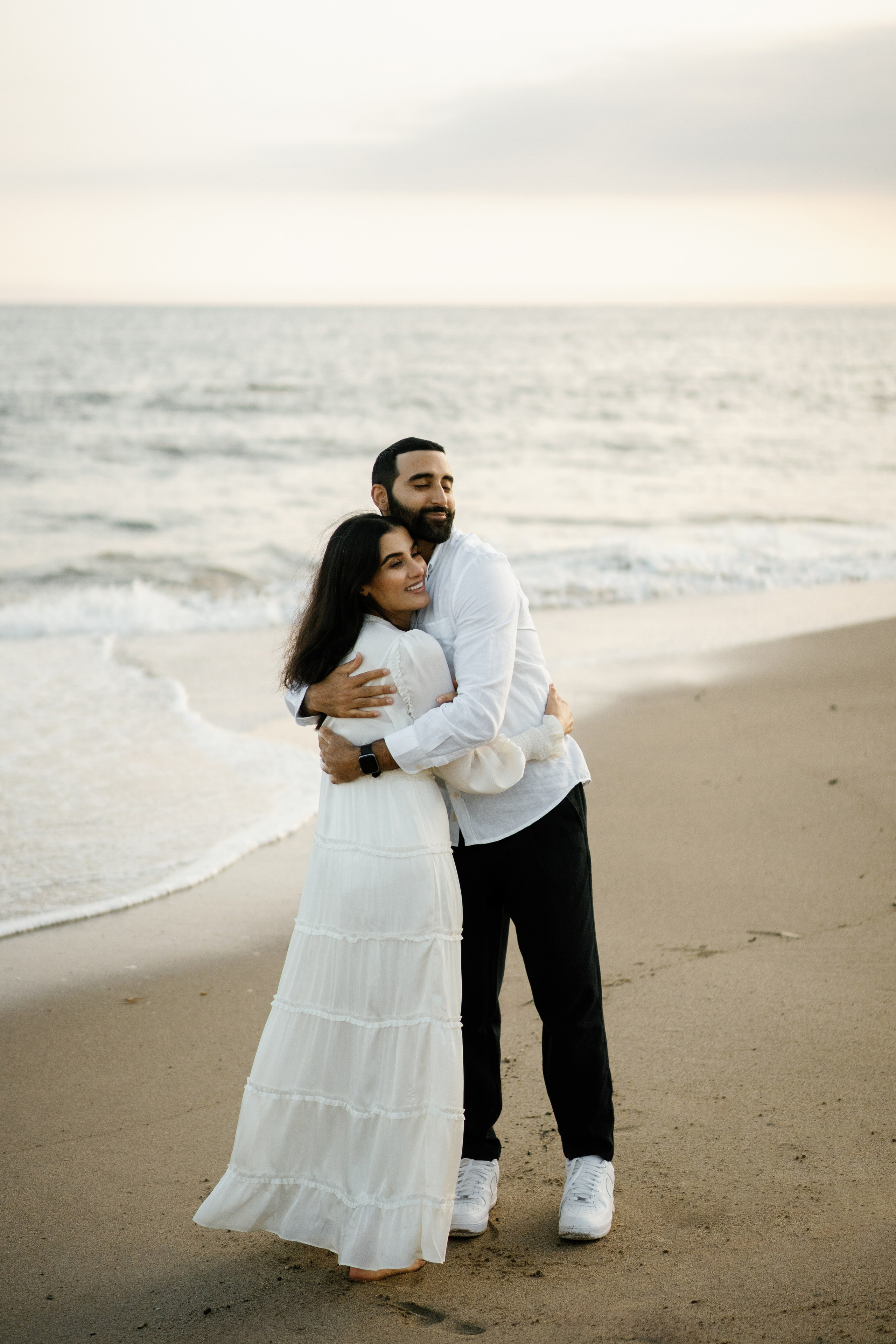 Santa Monica Sunset Engagement Photoshoot. Wedding Photography & Videography Team in California, Los Angeles, San Francisco, San Diego and Travel