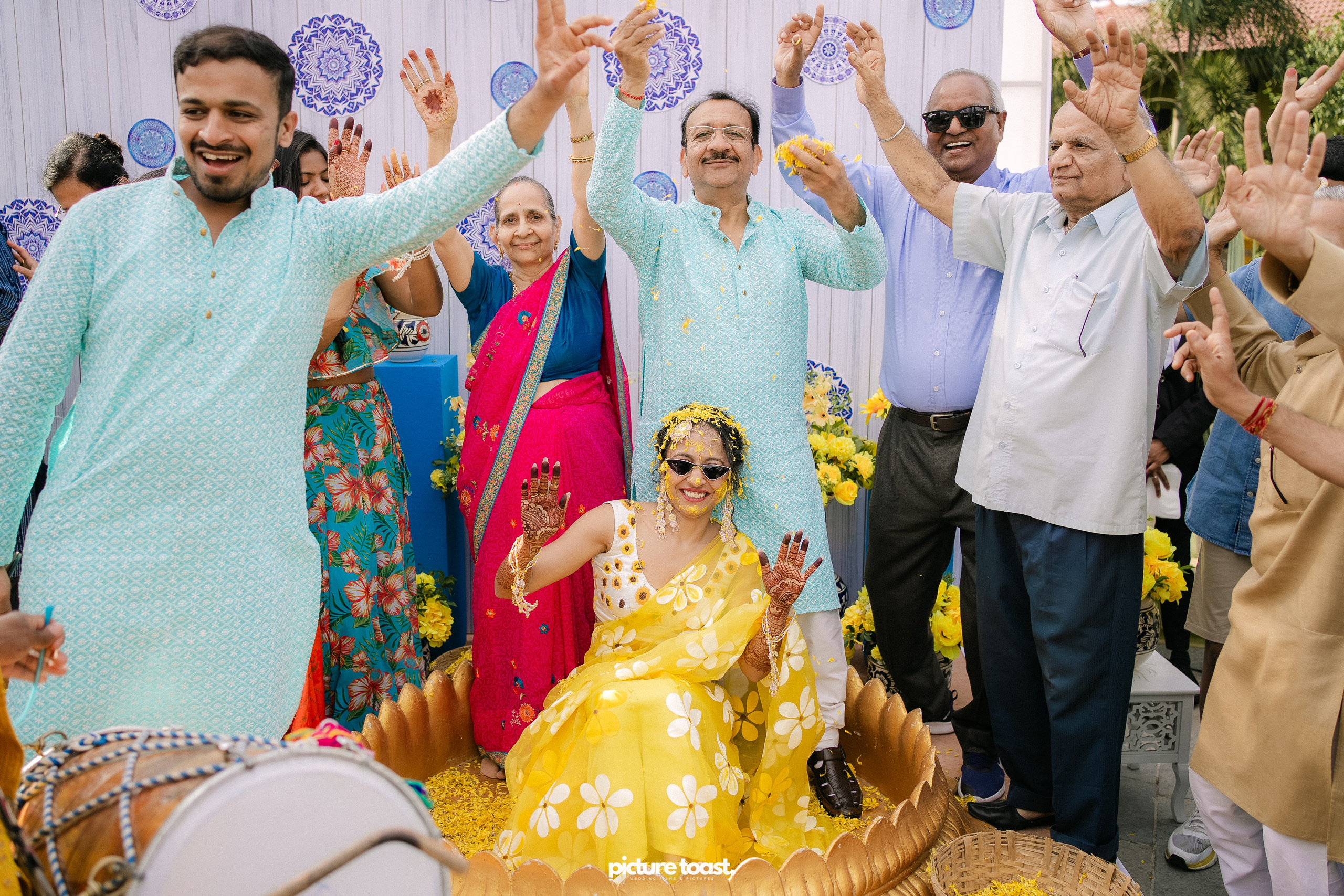 Haldi Hues Ft. Baebie & Goyal. Fine art Wedding Photographers in India & Canada