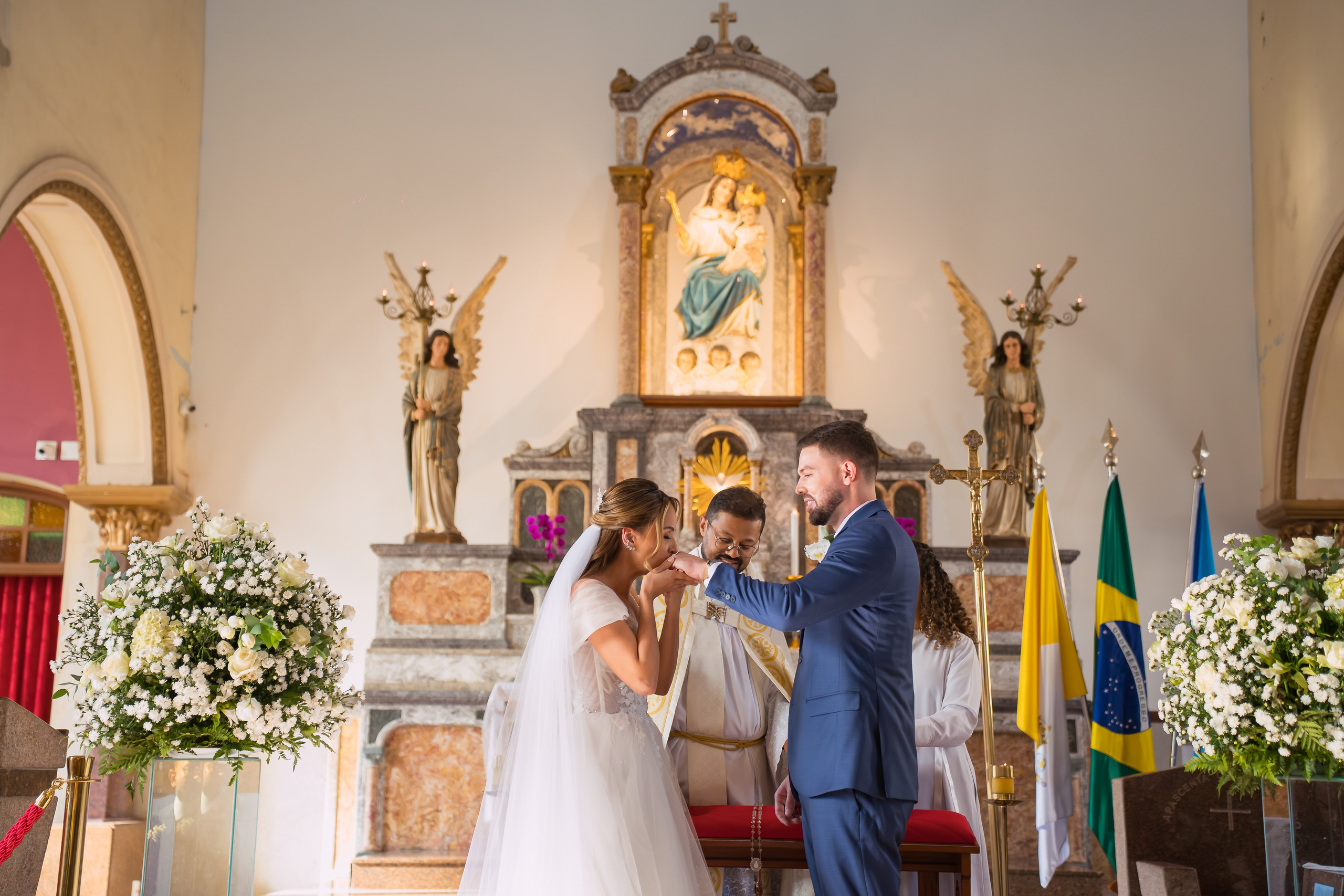 História de Aline & Gabriel. O Casal Dos Noivos
