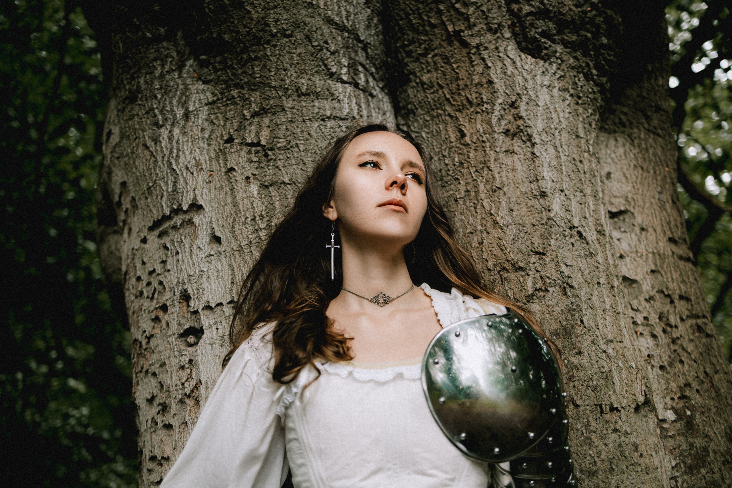 Moody Forest Princess Warrior Photoshoot. Moth & Moss Photography