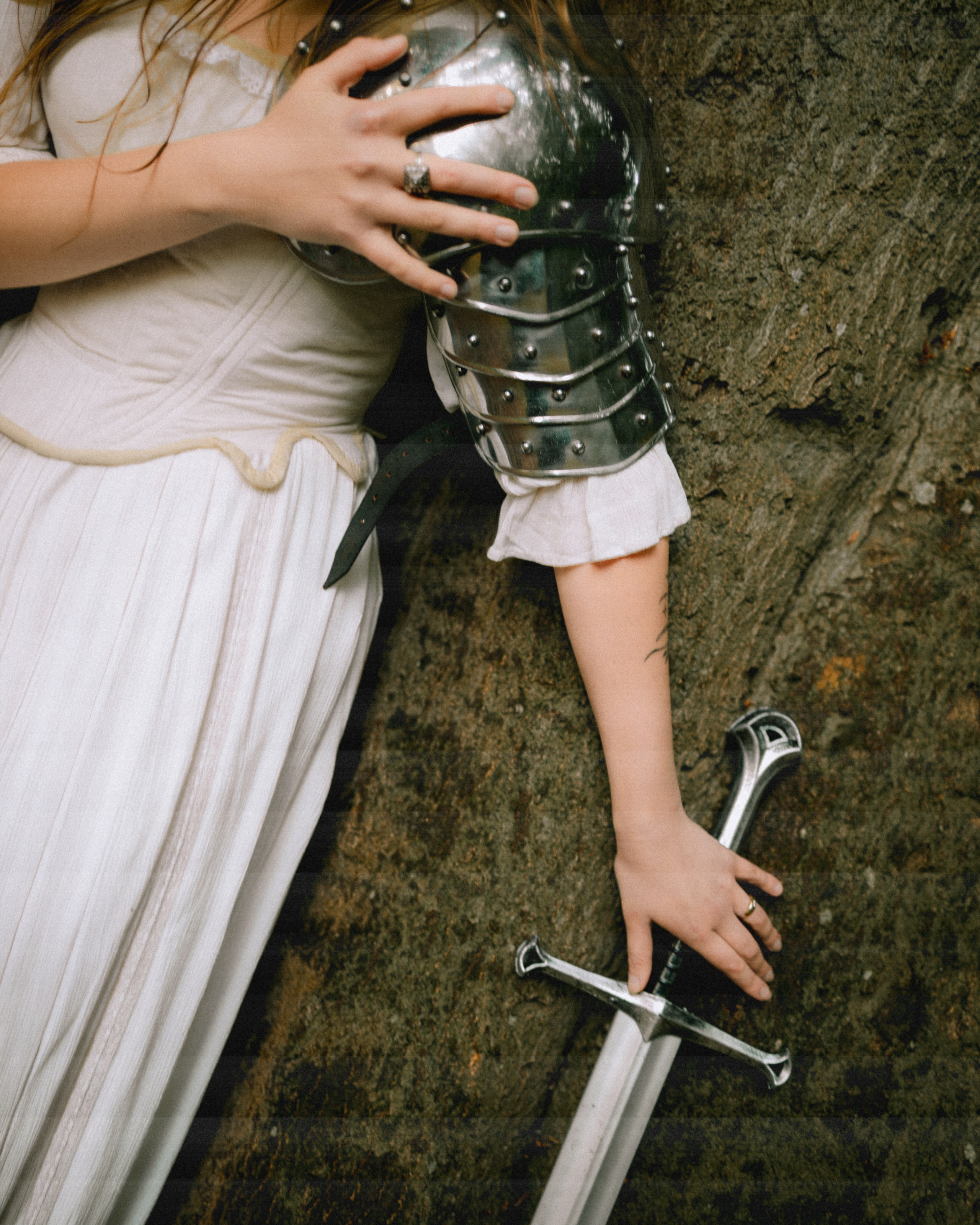 Moody Forest Princess Warrior Photoshoot. Moth & Moss Photography